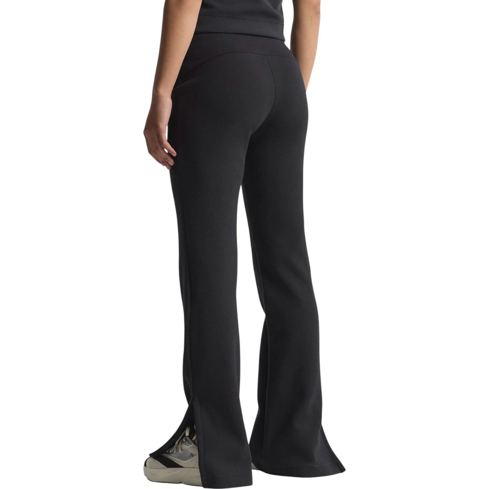 adidas All Season Womens Fleece Slim-Fit Flared Pants - Image 2