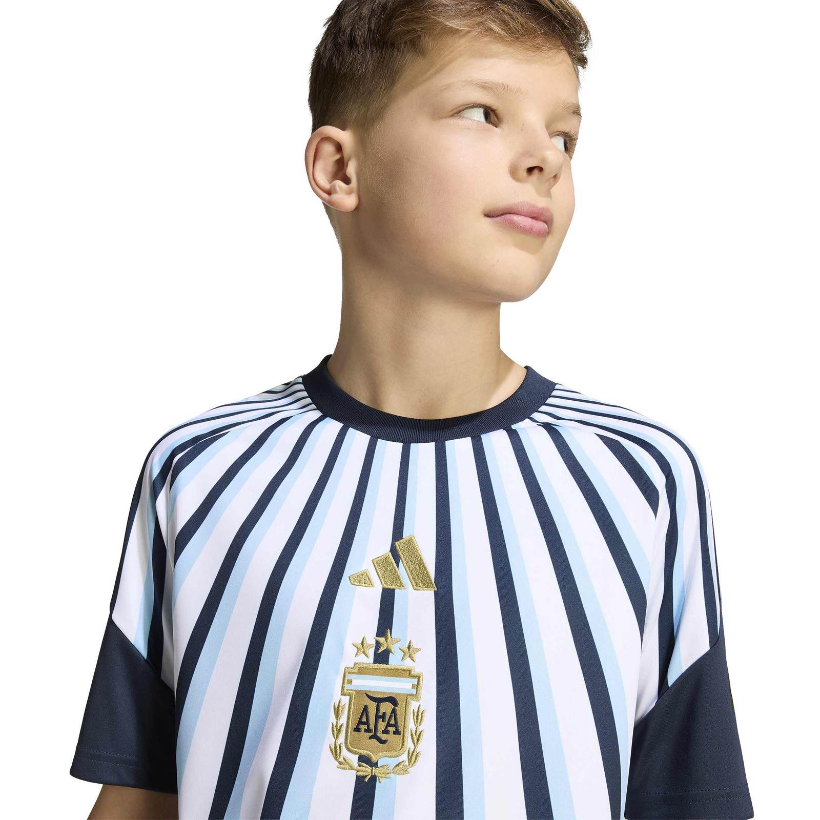 adidas Argentina Football WC 2026 Kids Home Pre-Match Jersey - Image 3
