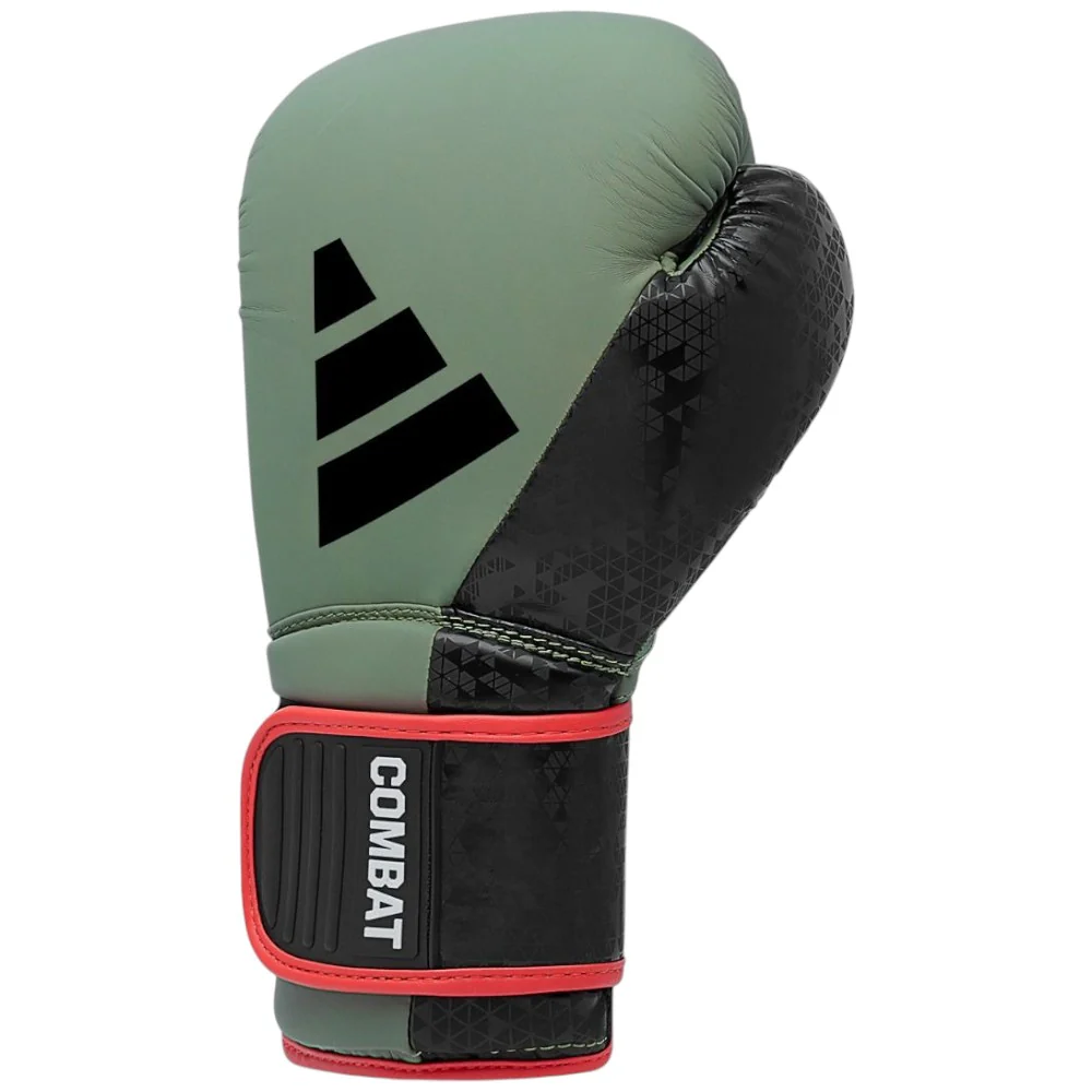adidas Combat 50 16oz Boxing Glove Gn/Bk - Image 3