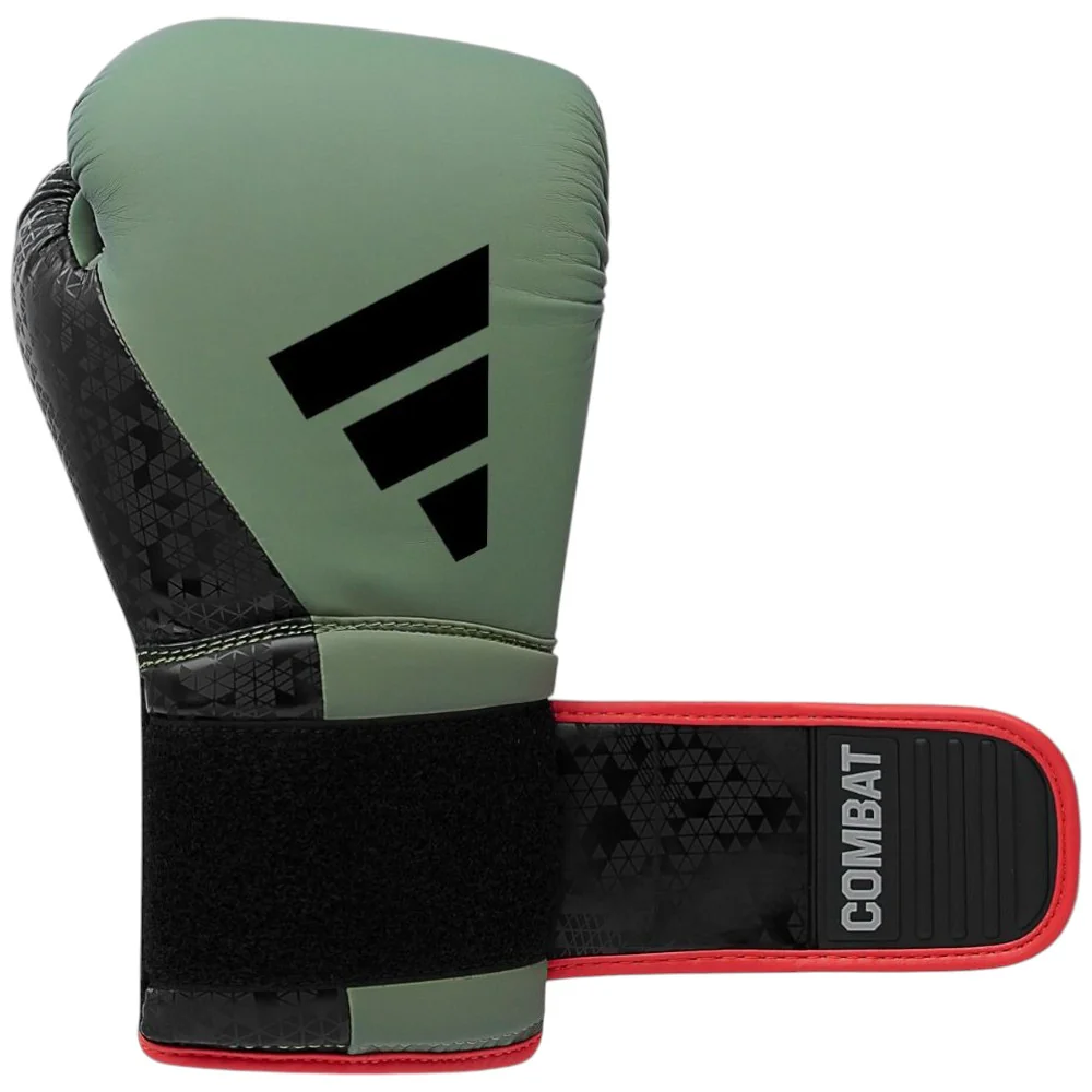 adidas Combat 50 16oz Boxing Glove Gn/Bk - Image 5