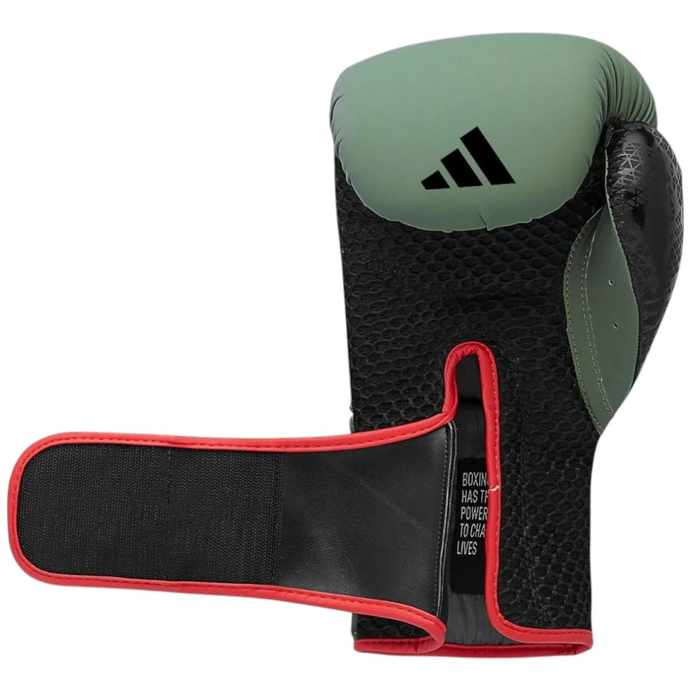 adidas Combat 50 16oz Boxing Glove Gn/Bk - Image 6