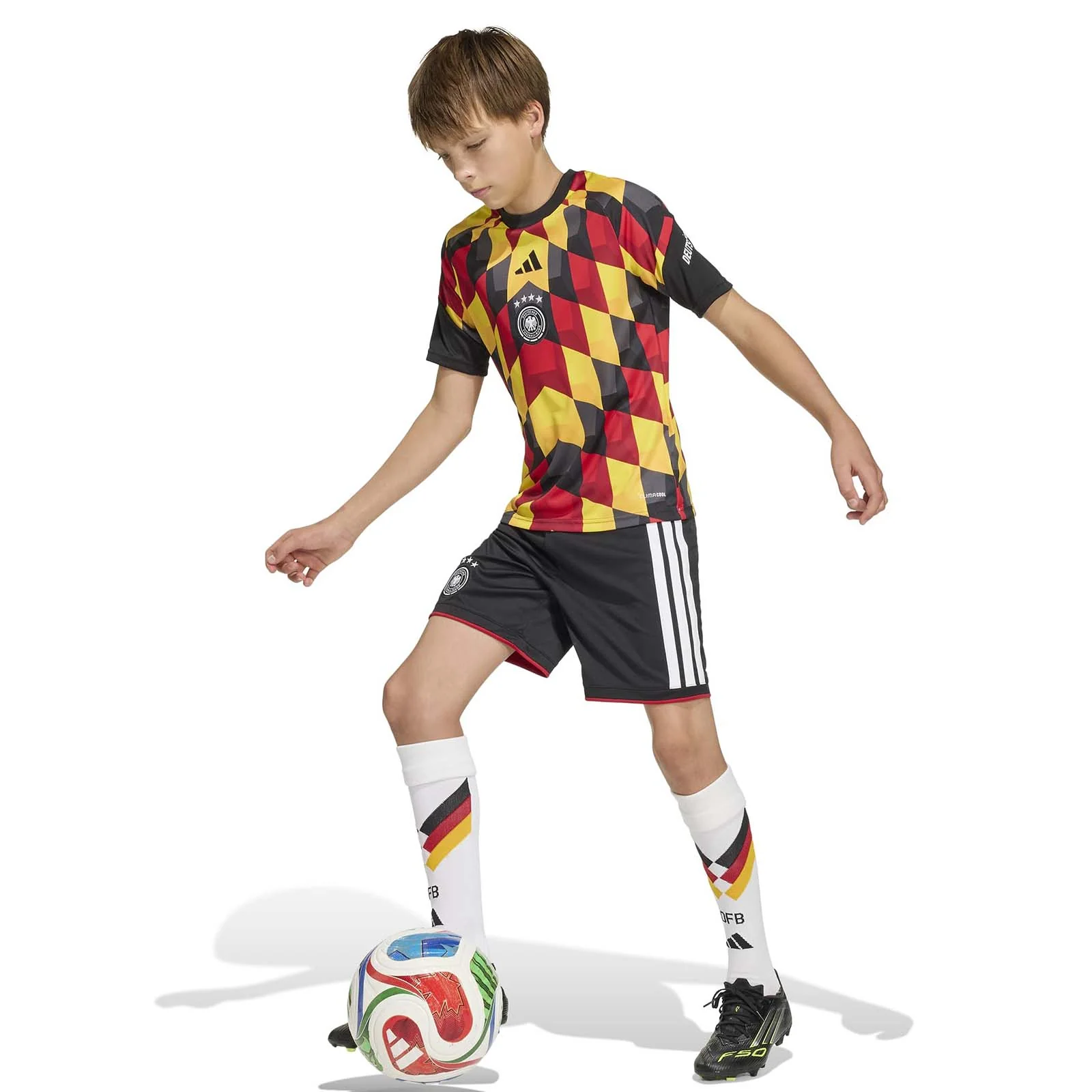 adidas Germany Football WC 2026 Kids Home Pre-Match Jersey - Image 7