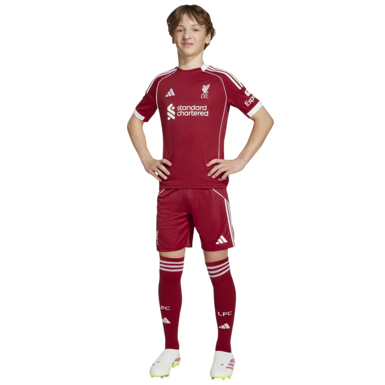 adidas Liverpool Football 2025/26 Kids Home Shorts - Image 8