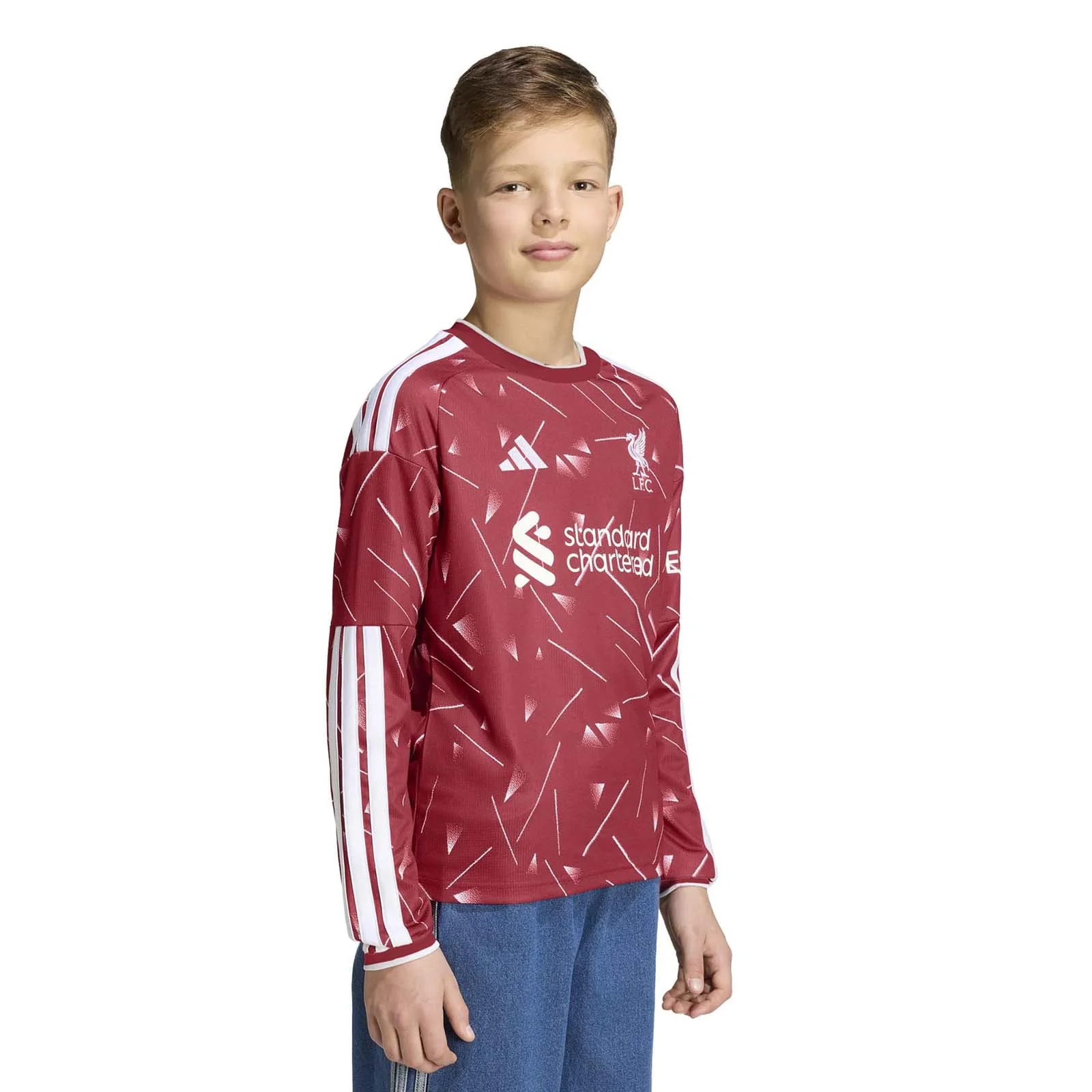 adidas Liverpool Football 2026/27 Kids Long Slve Home Jersey - Image 3
