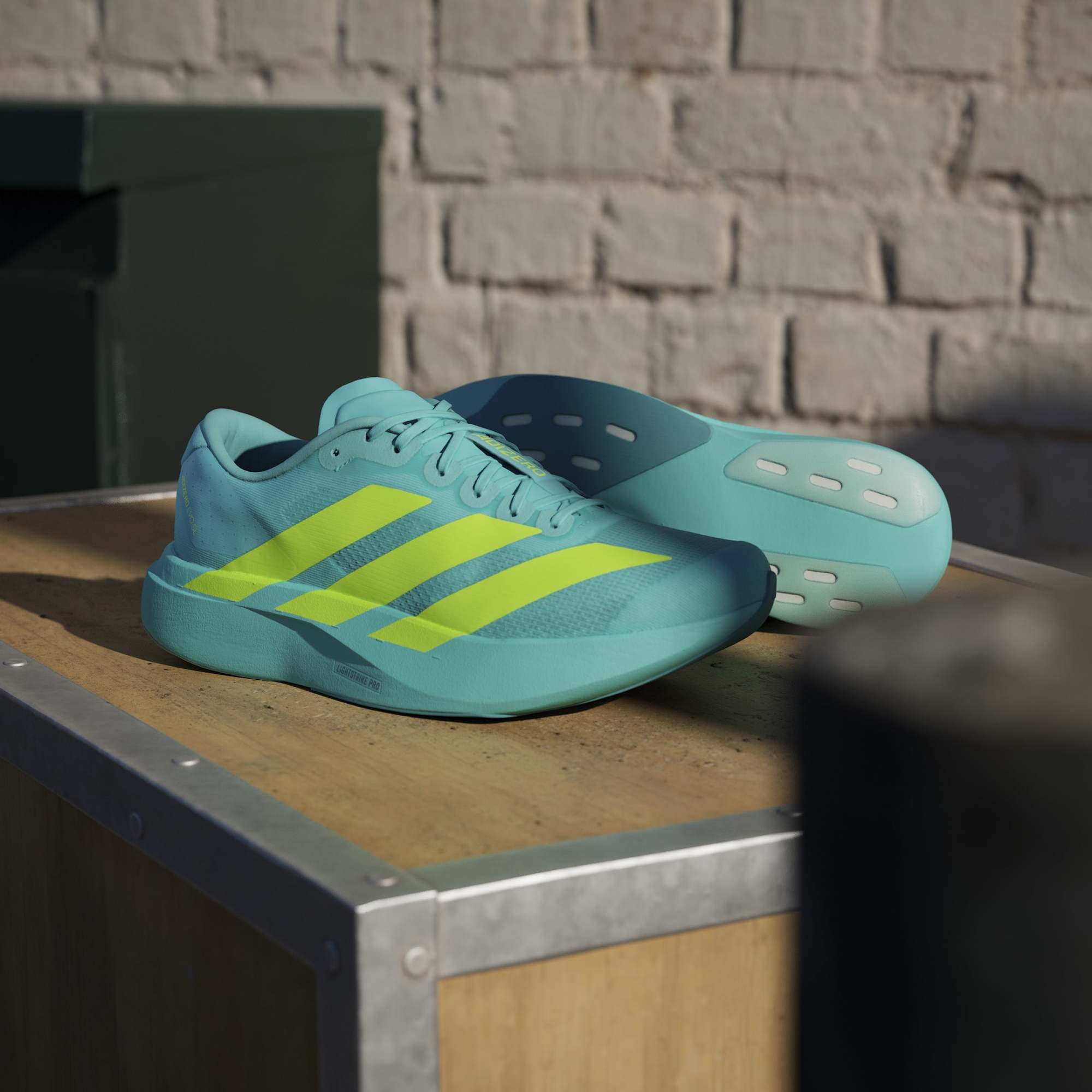 adidas Adizero EVO SL Mens Regular-fit Lace Running Shoes - Image 11