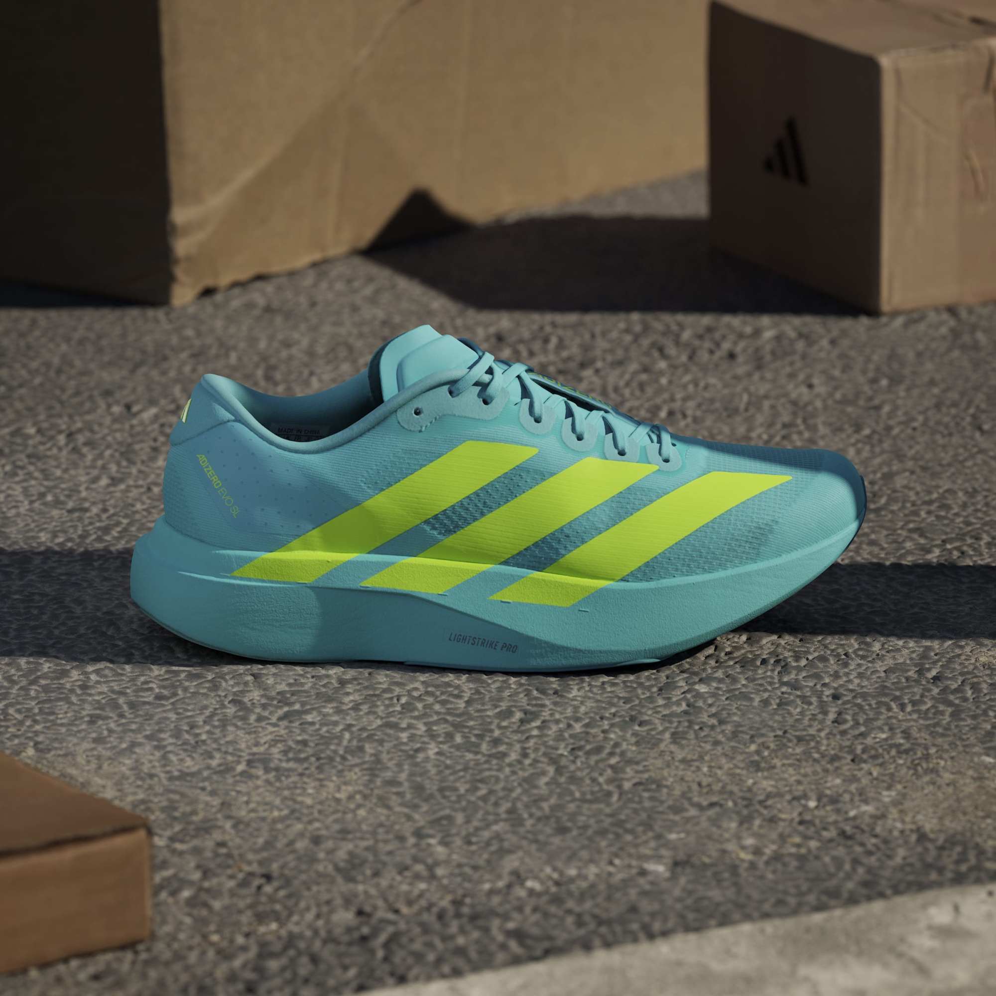 adidas Adizero EVO SL Mens Regular-fit Lace Running Shoes - Image 9