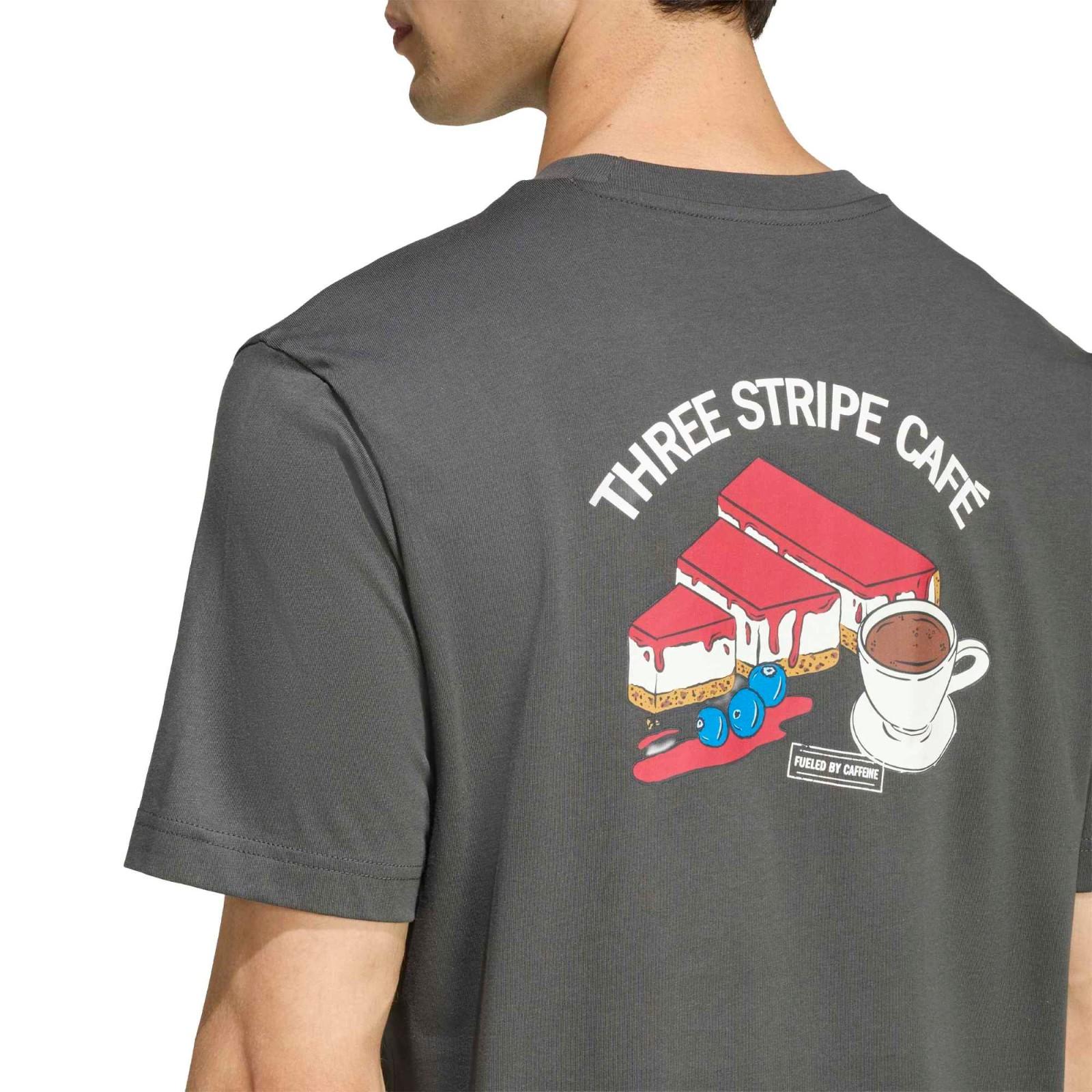 adidas Coffee Cafe Cheesecake Mens Short Sleeve Graphic Tee - Image 4