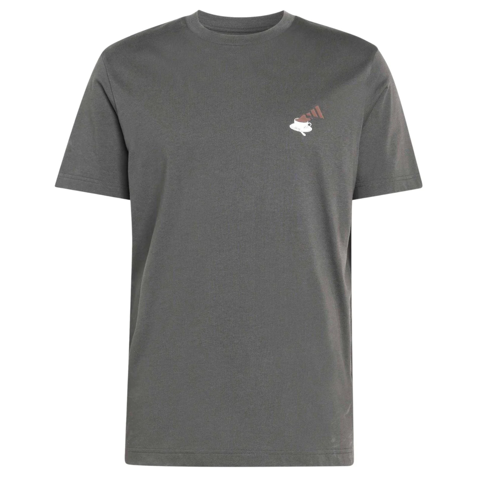 adidas Coffee Cafe Cheesecake Mens Short Sleeve Graphic Tee - Image 6