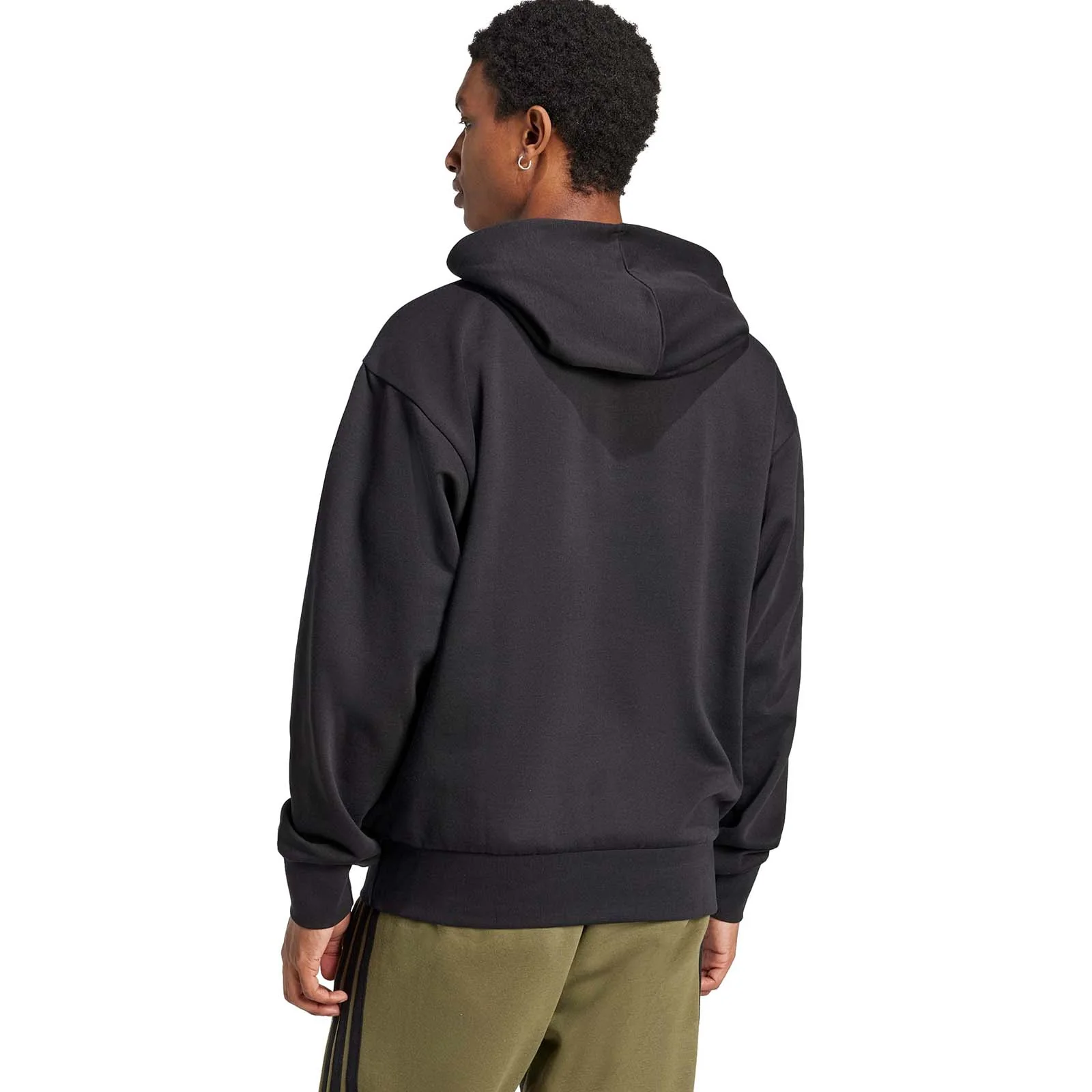 adidas Essentials Mens Regular-Fit Feelcozy Fleece Hoodie - Image 2