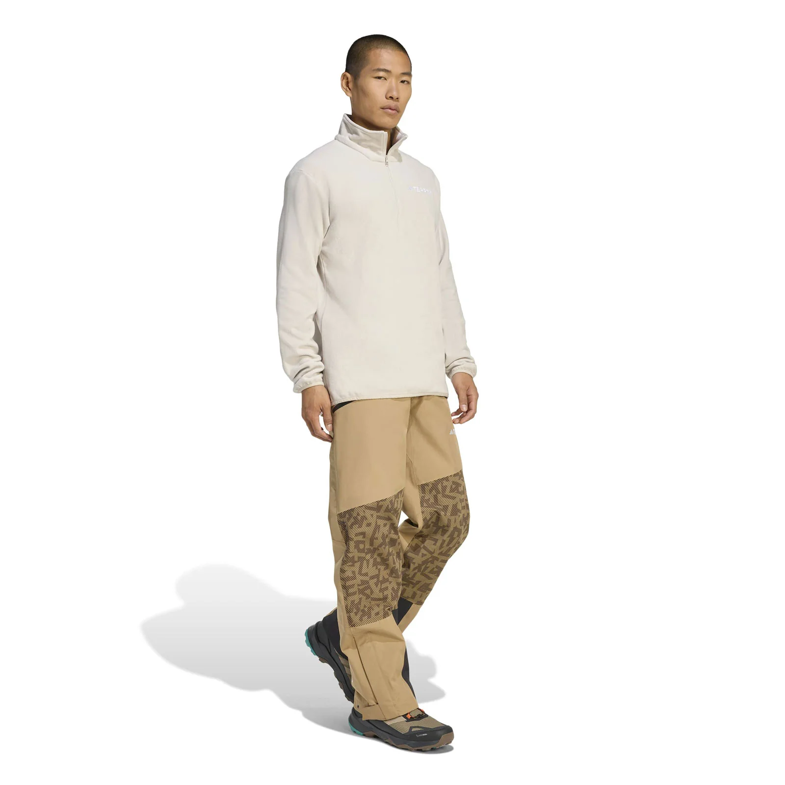 adidas Multi Essentials Mens Half-Zip Fleece Jacket - Image 5