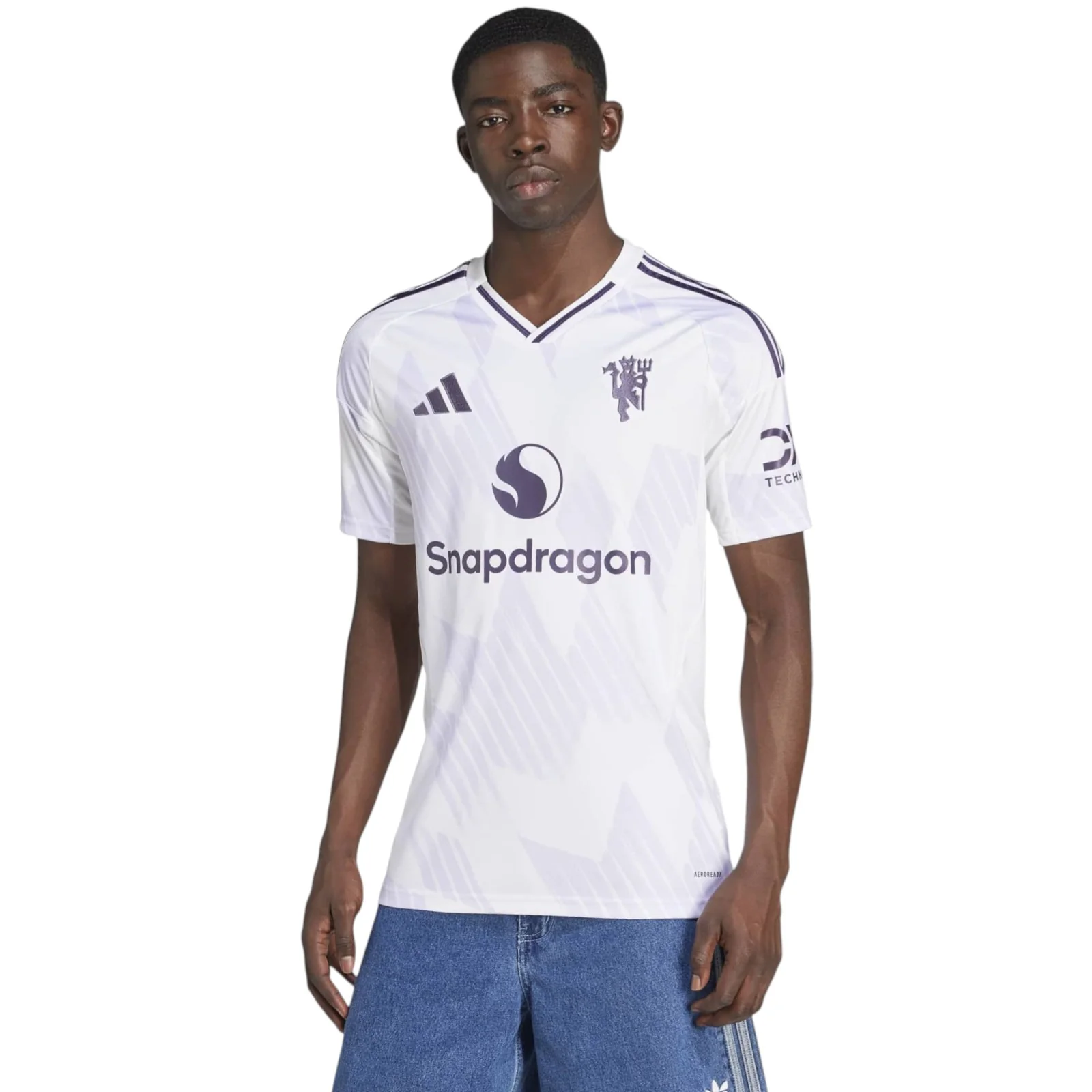 adidas Manchester United Football 2025/26 Adults Short Sleeved Away Jersey - Image 3