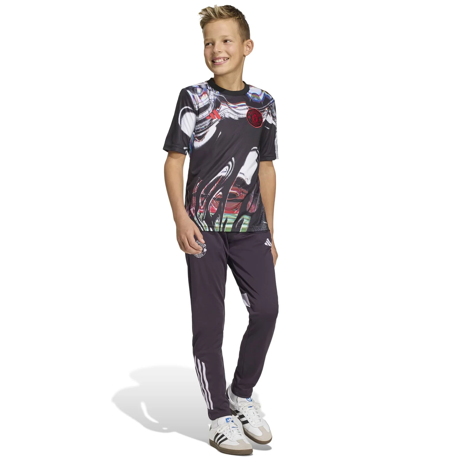 adidas Manchester United Football 2025/26 Kids Pre-Match Jersey - Image 7