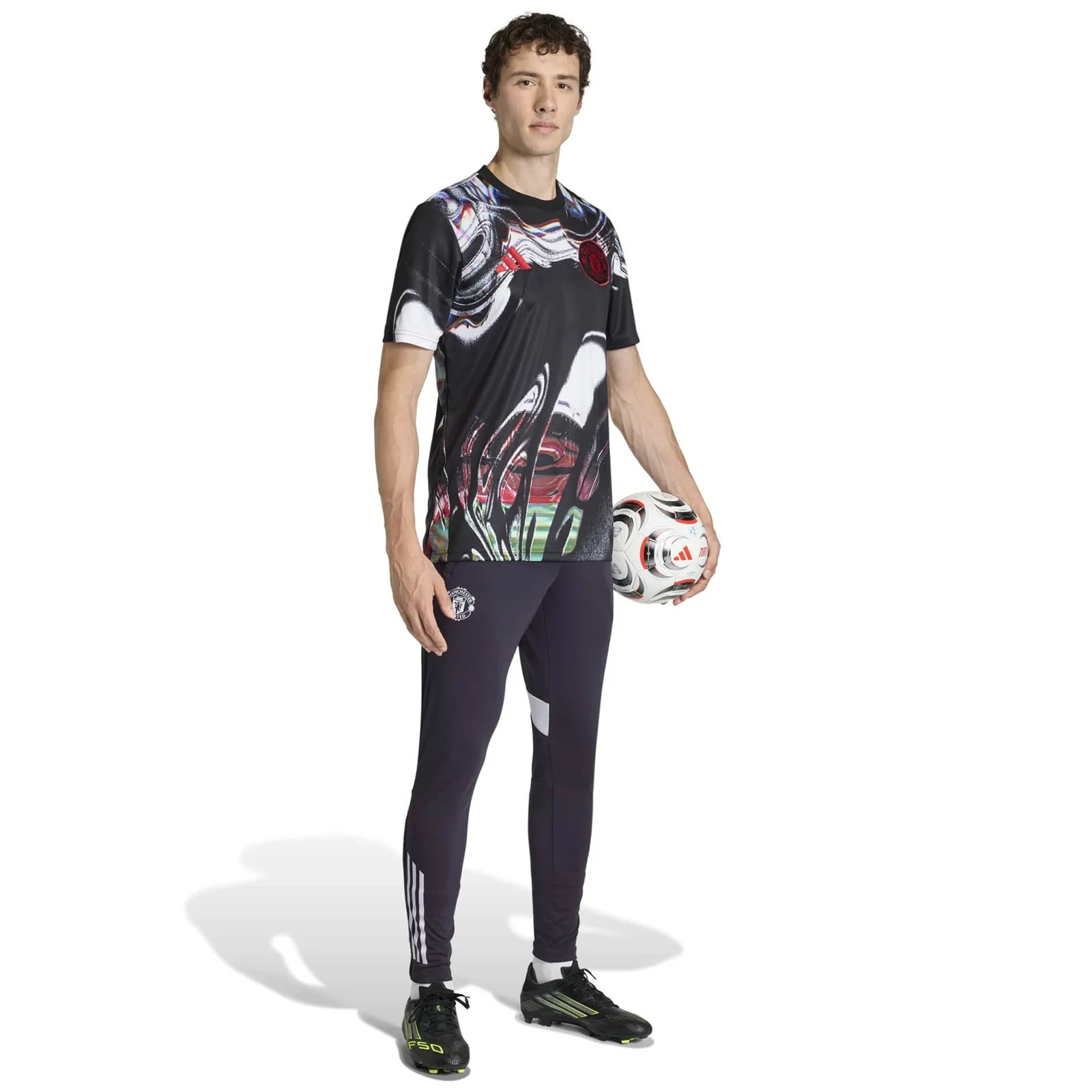 adidas Manchester United Football 2025/26 Mens Pre-Match Jersey - Image 7
