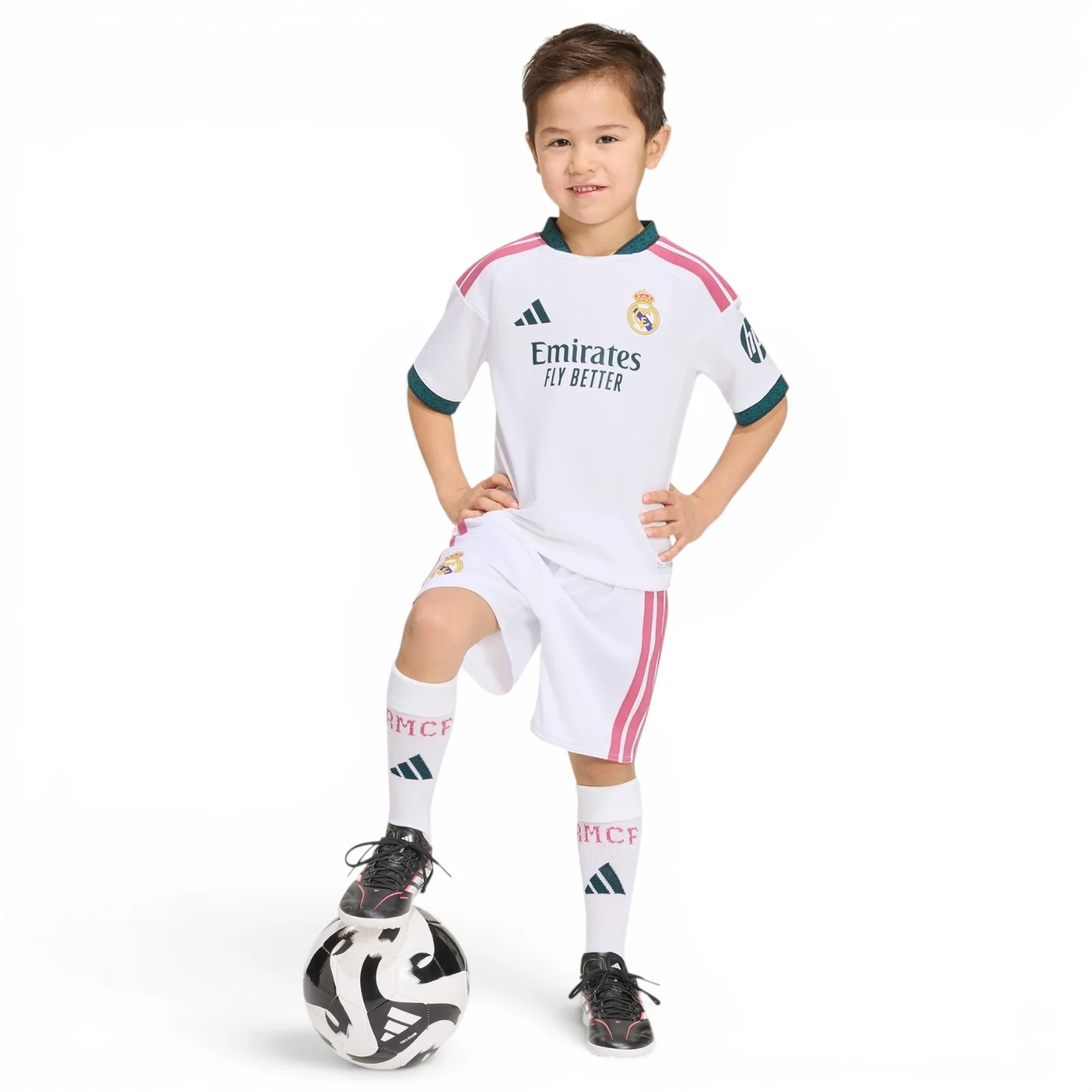 adidas Real Madrid Football 2026/27 Kids Two-Piece Home Kit - Image 13