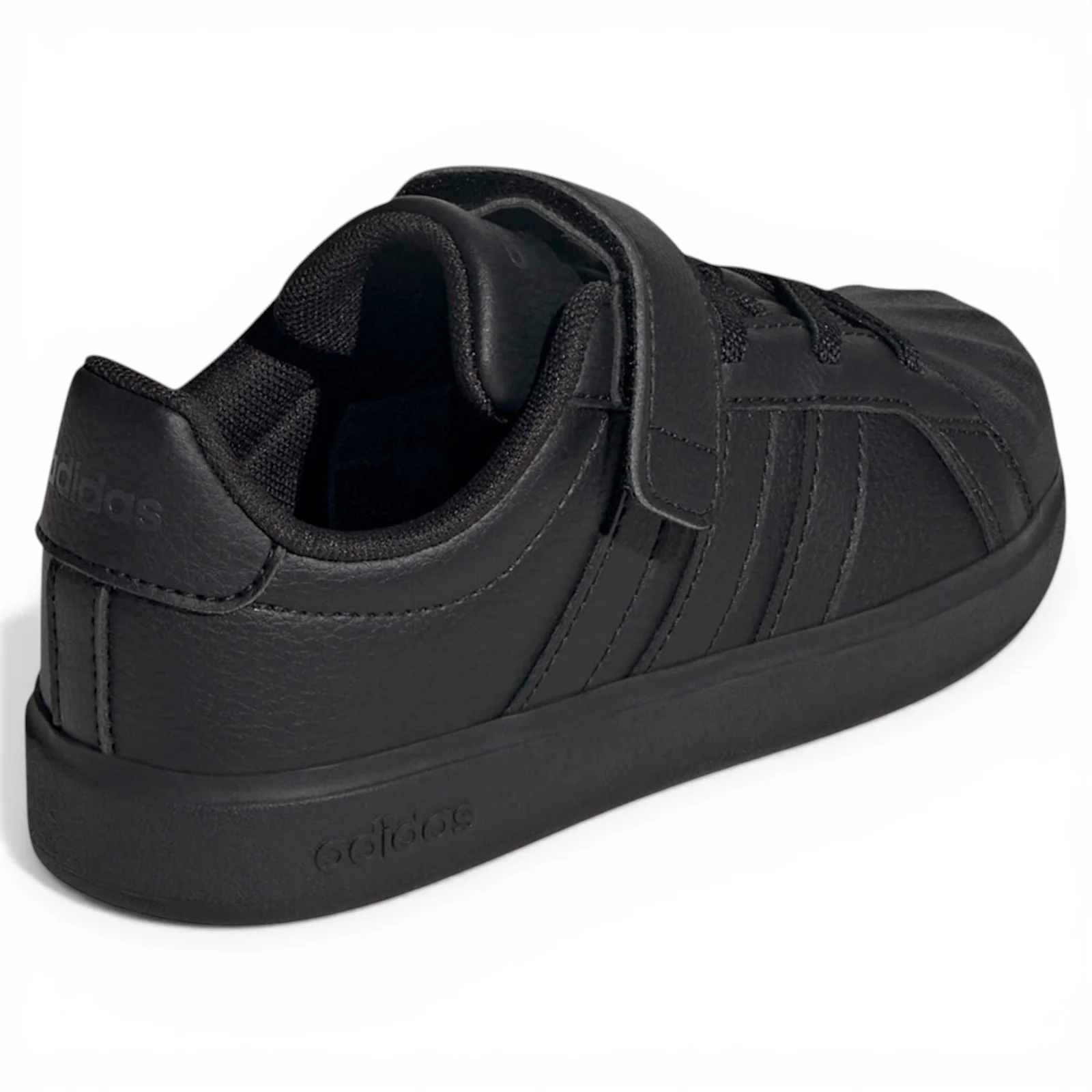 adidas Streettalk Wide-Fit Kids Hook-Loop-Strap Shoes - Image 8