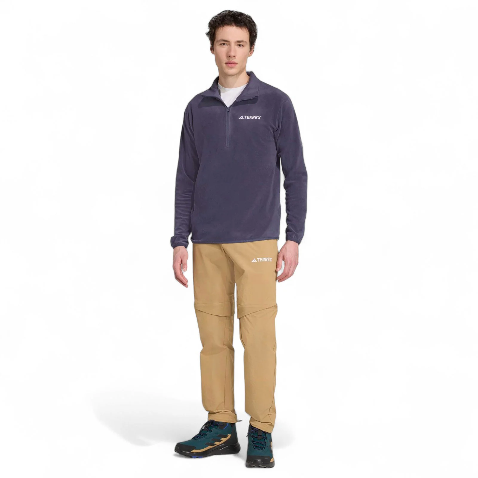 adidas Multi Essentials Mens Half-Zip Fleece Jacket - Image 6