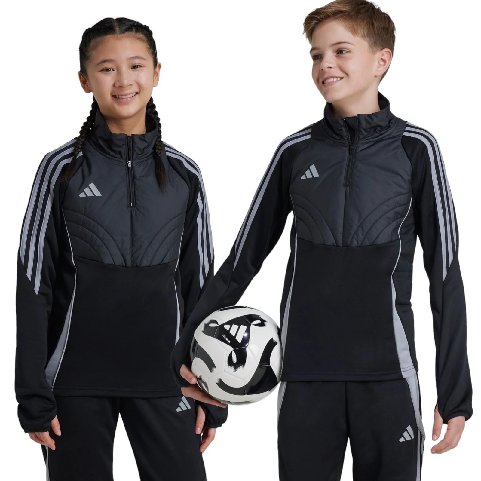 adidas Tiro 2024/25 Winterized Kids Quarter-Zip Training Top - Image 3