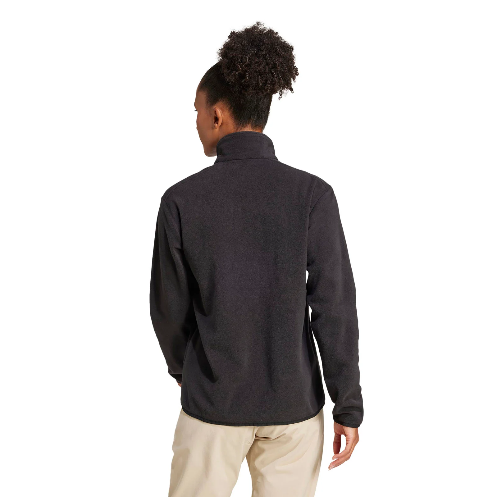 adidas Multi Essentials Womens Half-Zip Fleece Jacket - Image 2