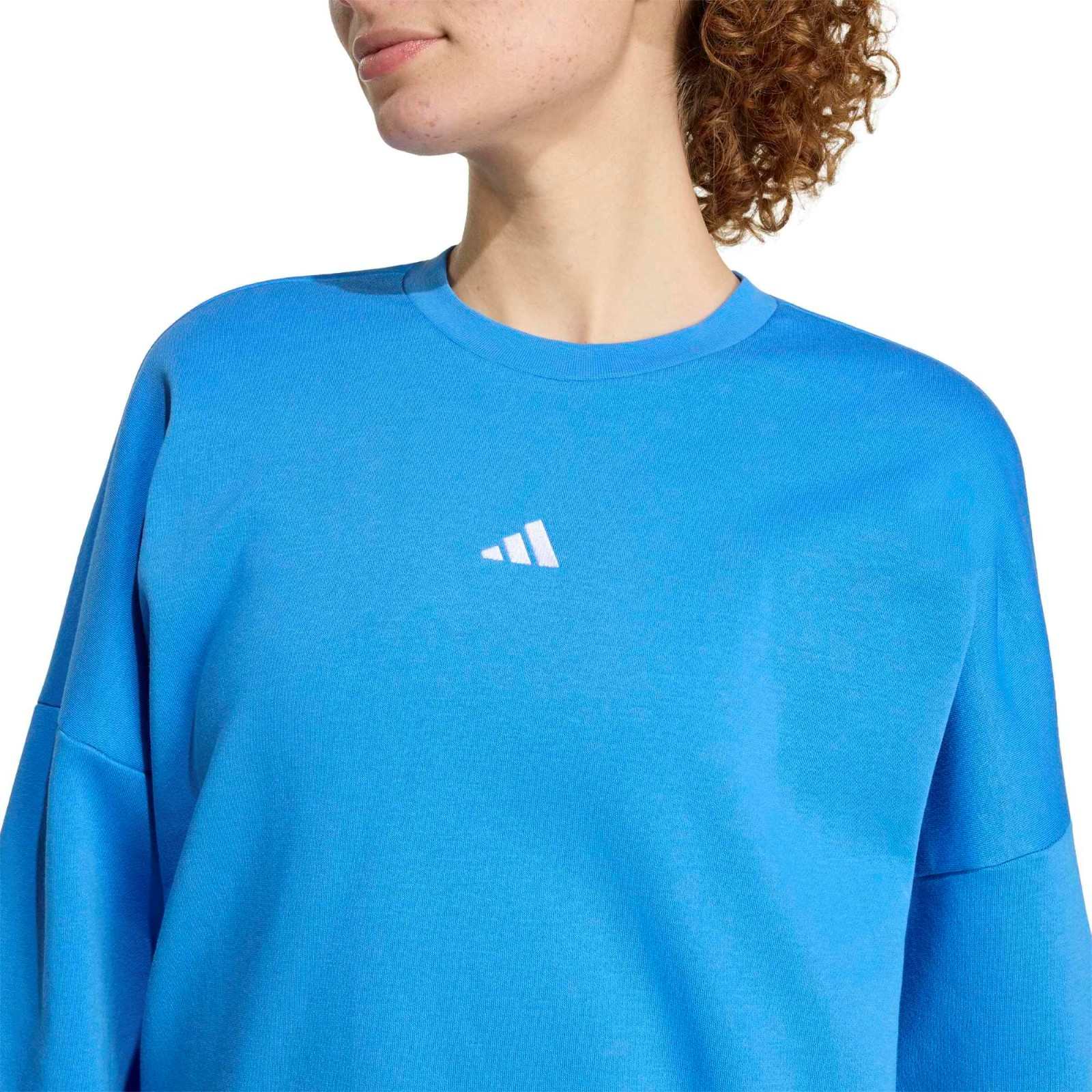 adidas Essentials Small Logo Womens Feelcozy Sweatshirt - Image 3