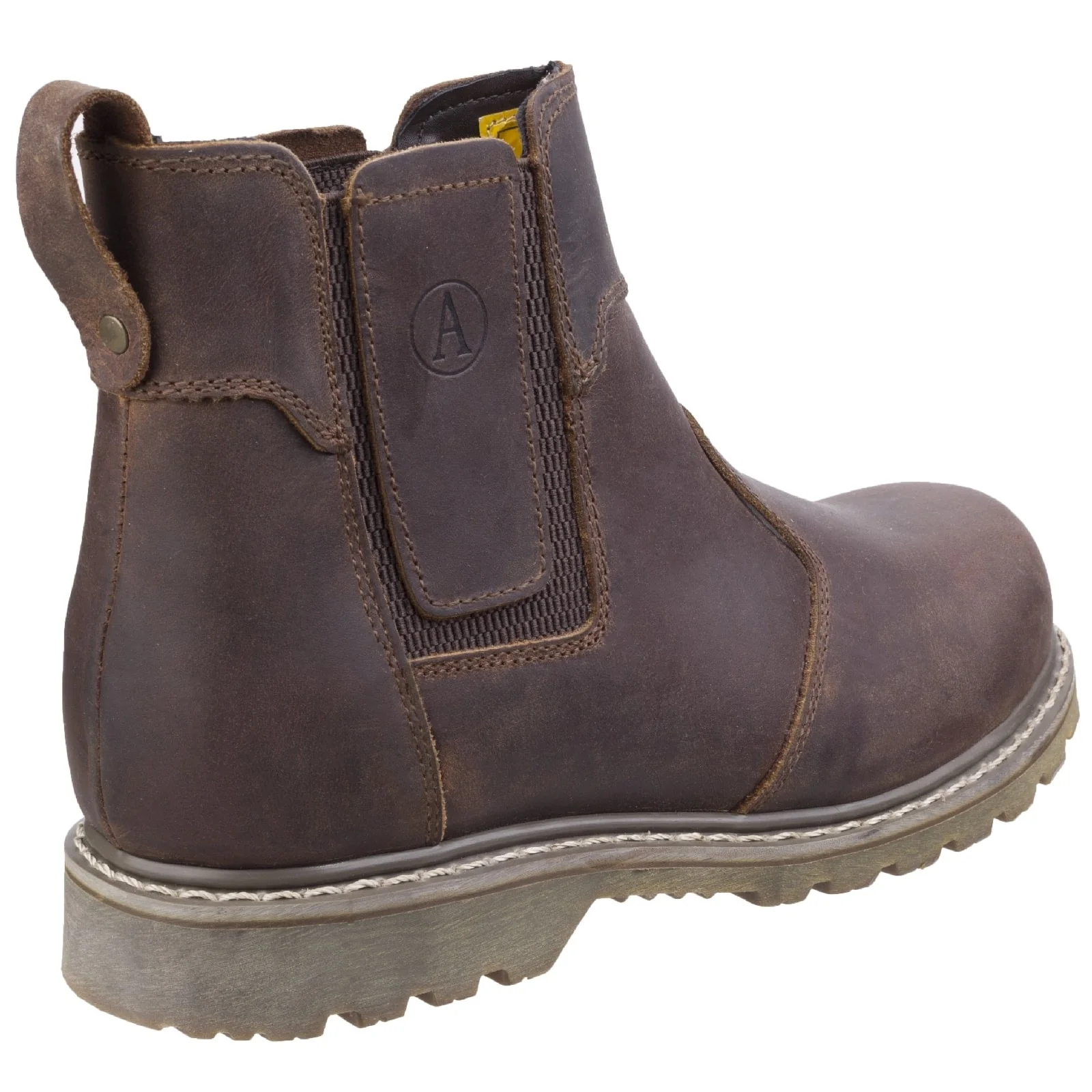 Amblers Mens Abingdon Dealer Boot Brown Crazy Horse - Image 3