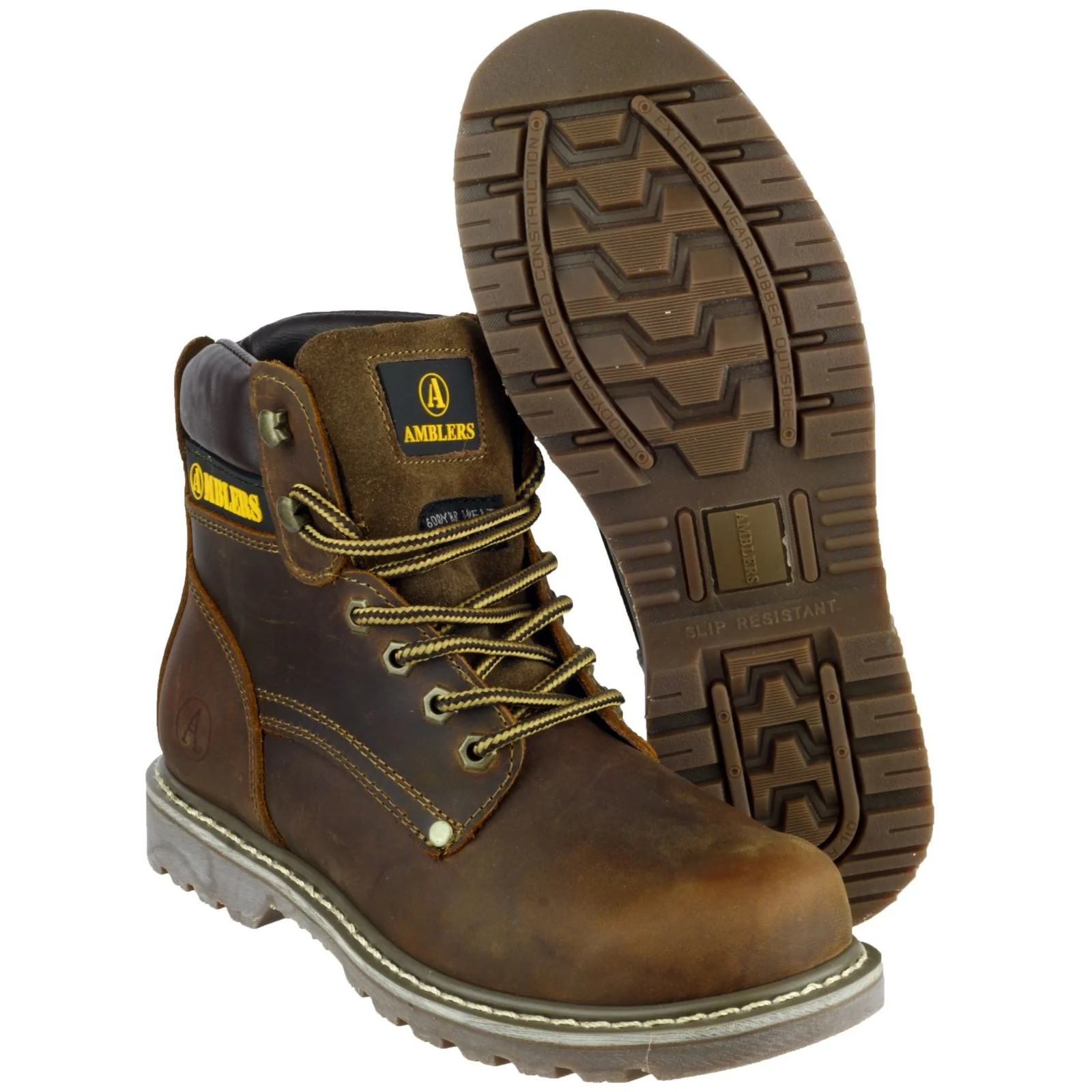 Amblers Mens Dorking Casual Boot Brown Crazy Horse - Image 3