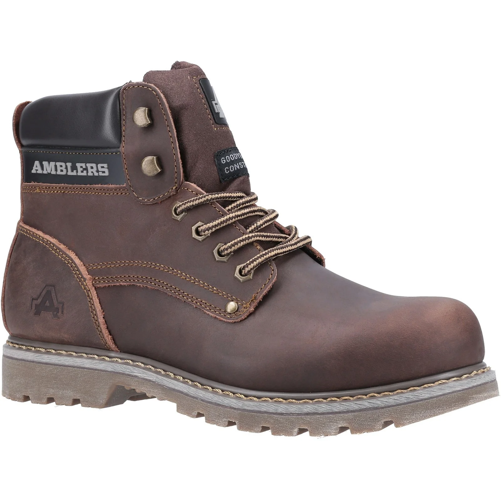 Amblers Mens Dorking Casual Boot Brown Crazy Horse - Image 5