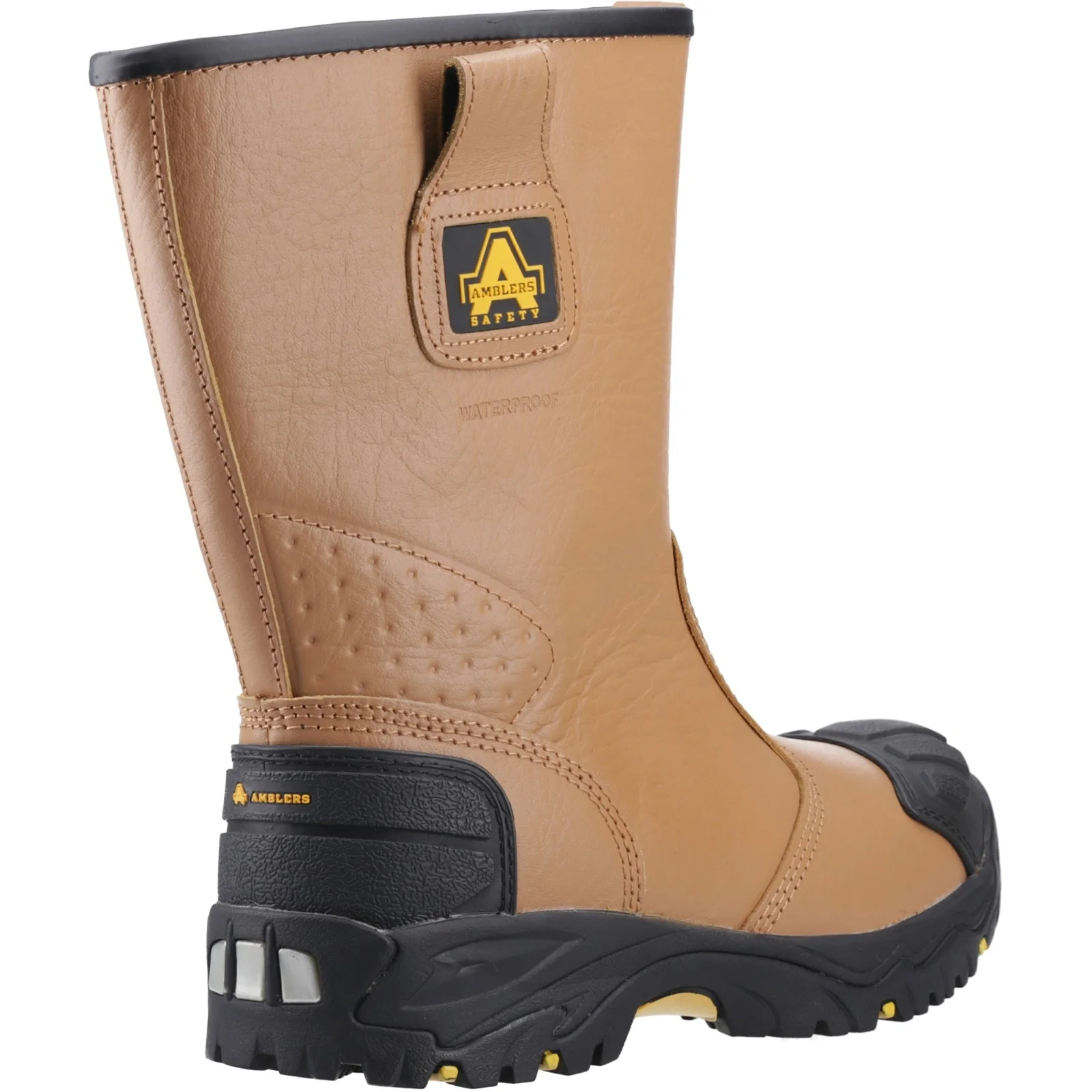 Amblers Safety Mens FS143 Waterproof pull on Safety Rigger Boot Tan - Image 4