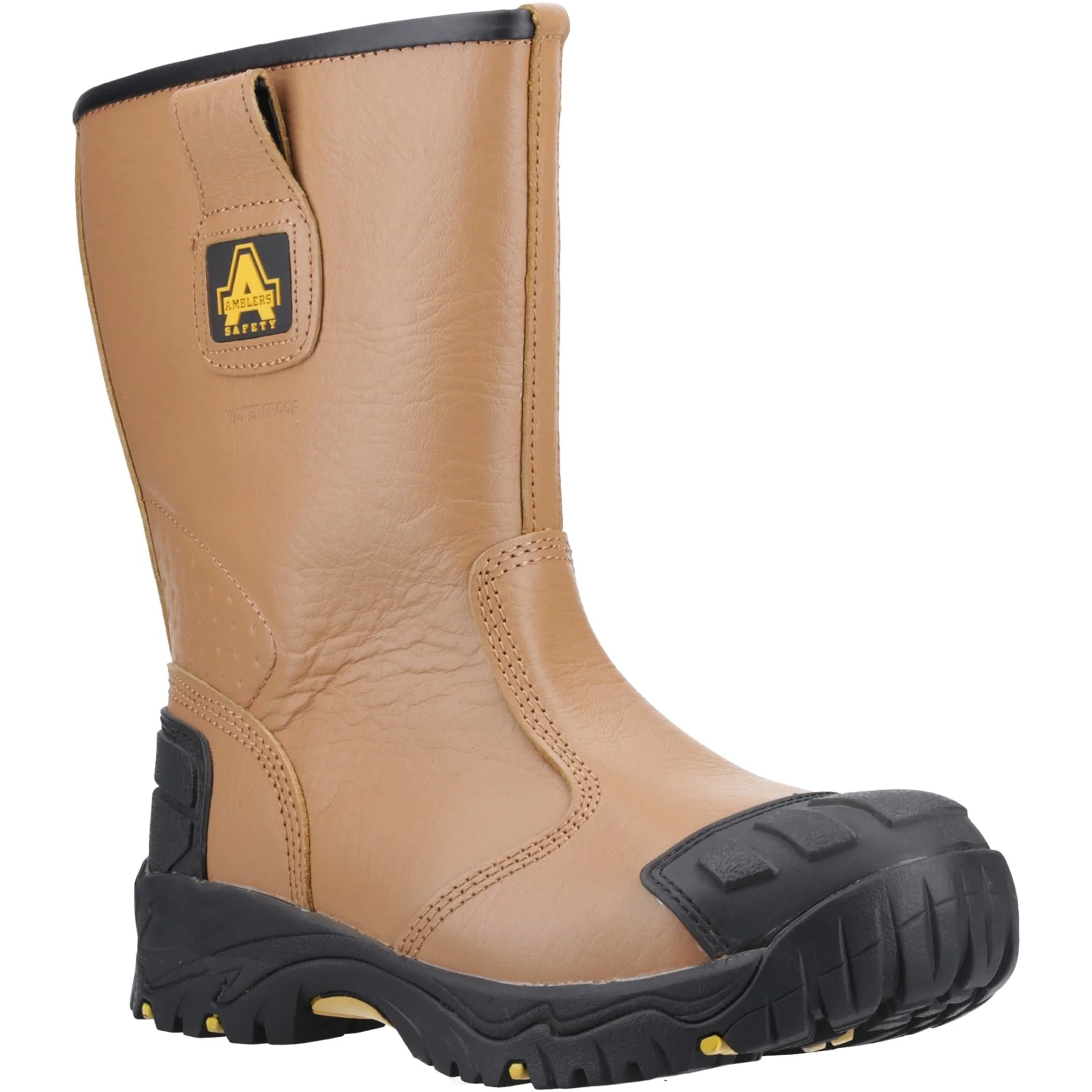 Amblers Safety Mens FS143 Waterproof pull on Safety Rigger Boot Tan - Image 6