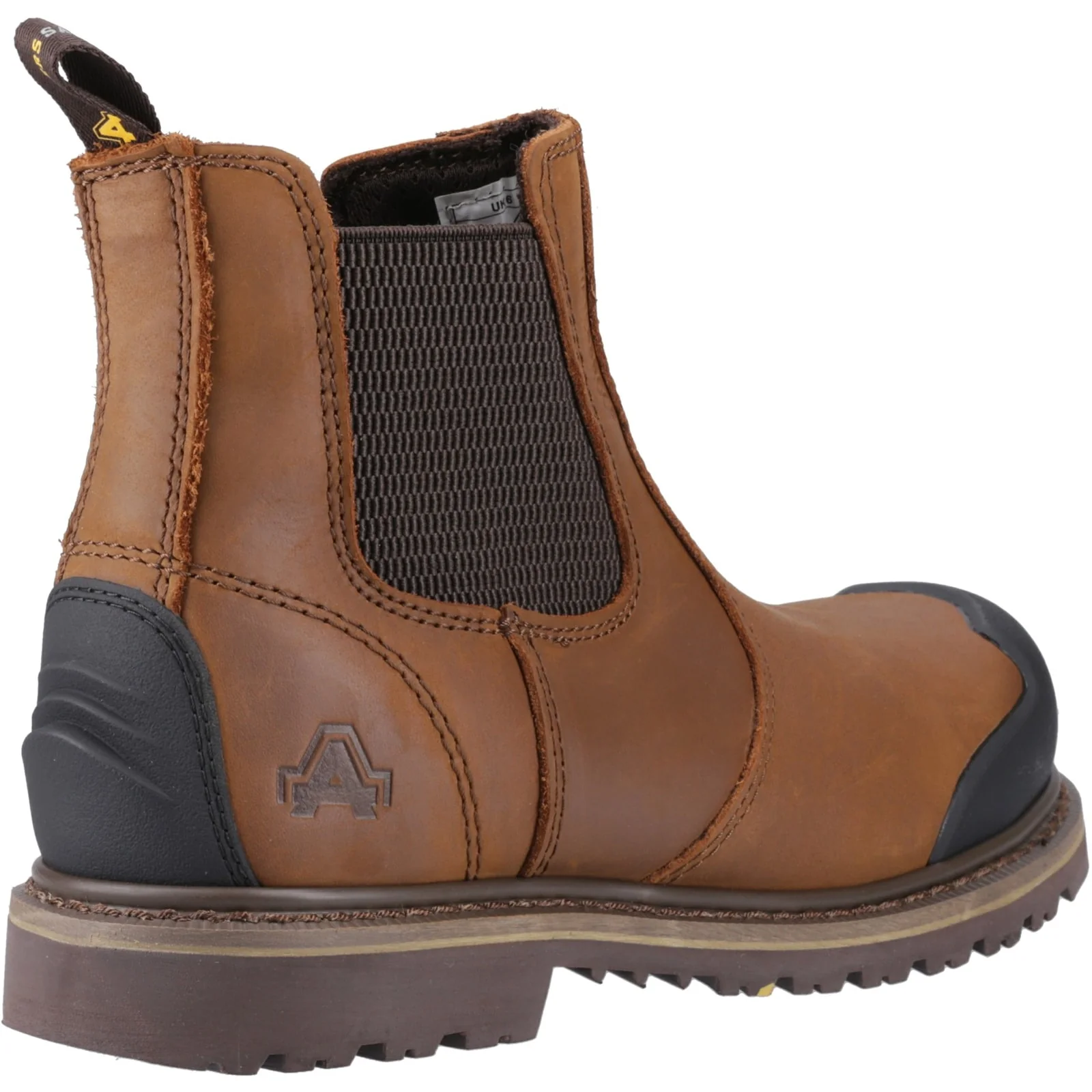 Amblers Safety Mens FS225 Goodyear Welted Waterproof Pull On Chelsea Safety Boot Brown - Image 4