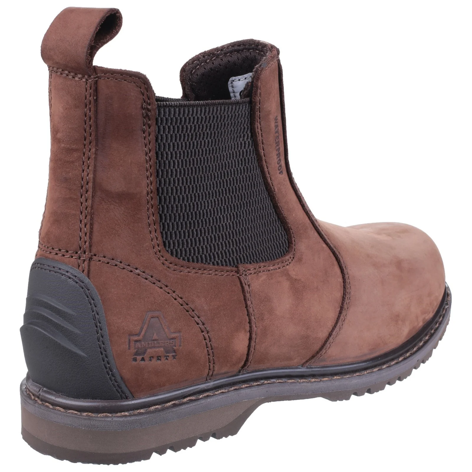 Amblers Safety Unisex AS148 Sperrin Lightweight Waterproof Pull On Dealer Safety Boot Brown - Image 3