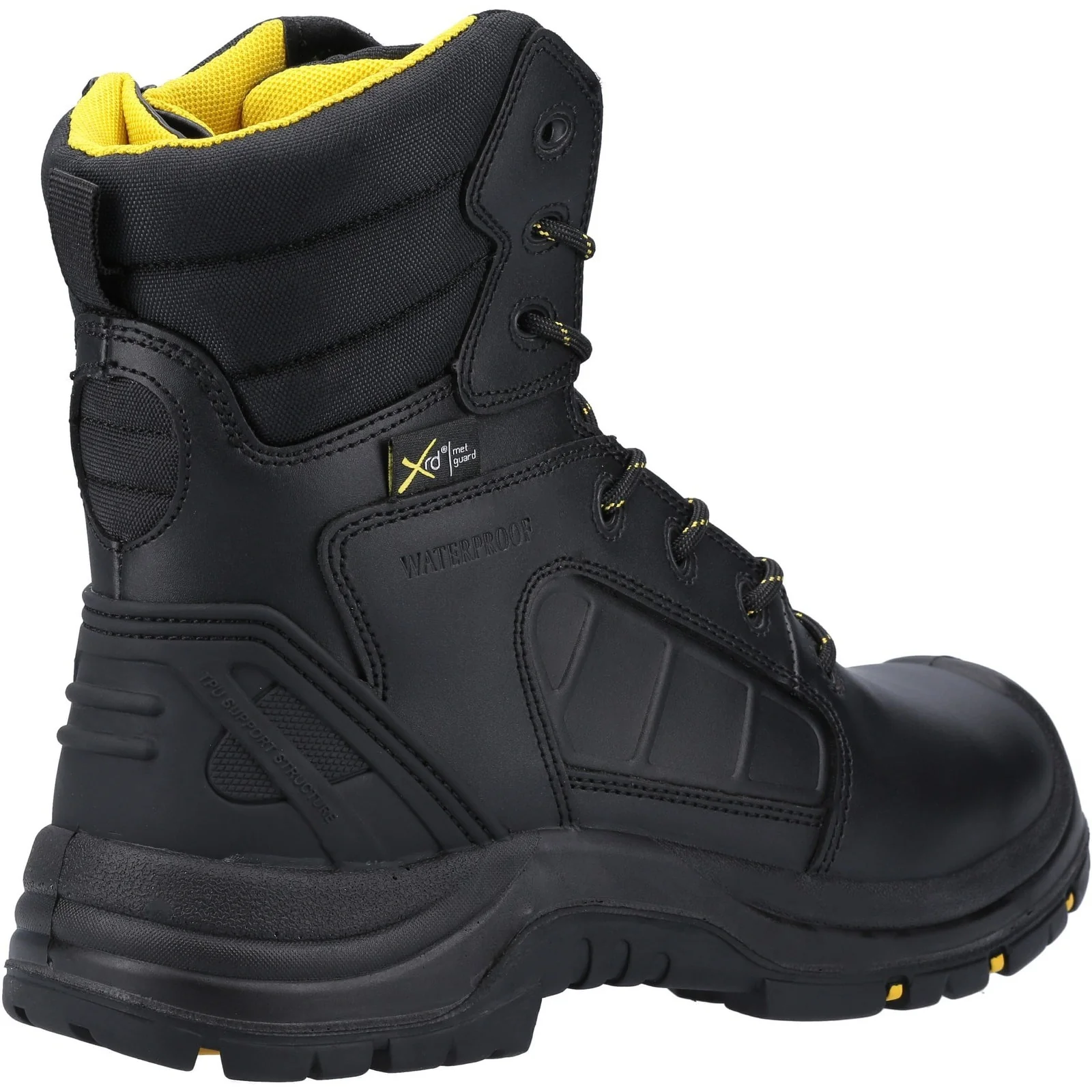 Amblers Safety Unisex AS350C Berwyn Hi-Leg Waterproof Metal Free Metatarsal Safety Boot Black - Image 4