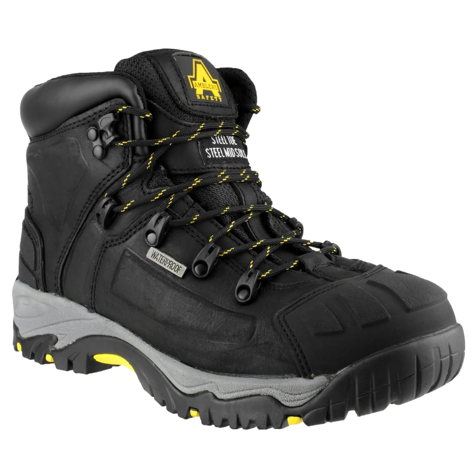 Amblers Safety Unisex AS803 Waterproof Wide Fit Safety Boot Black - Image 4
