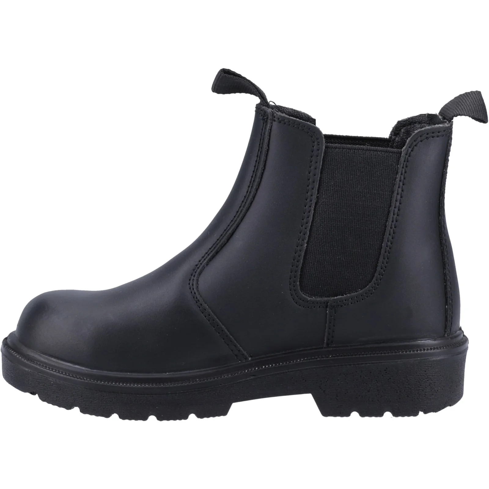 Amblers Safety Unisex FS116 Hardwearing Pull on Safety Dealer Boot Black - Image 2