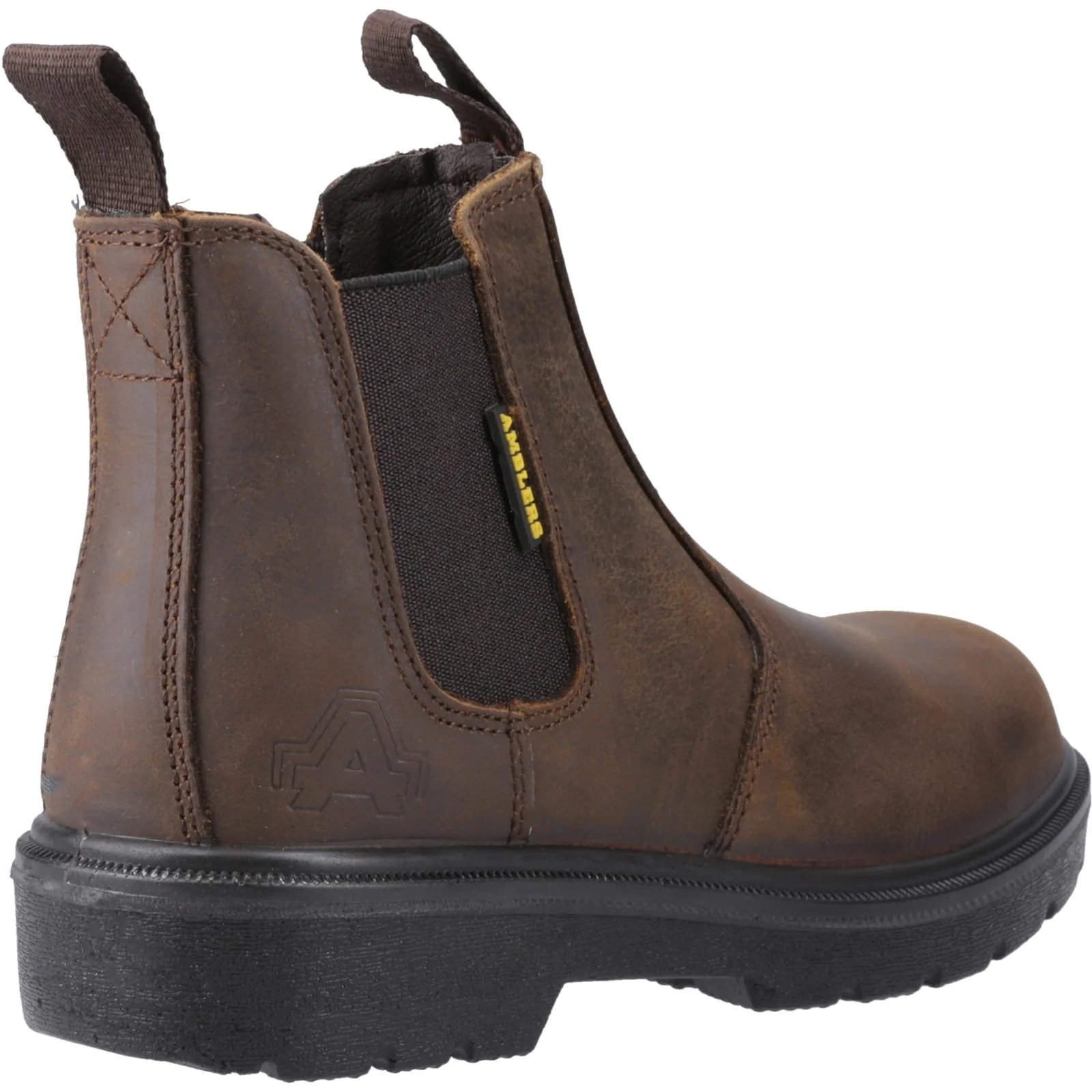 Amblers Safety Unisex FS128 Hardwearing Pull On Safety Dealer Boot Brown - Image 5