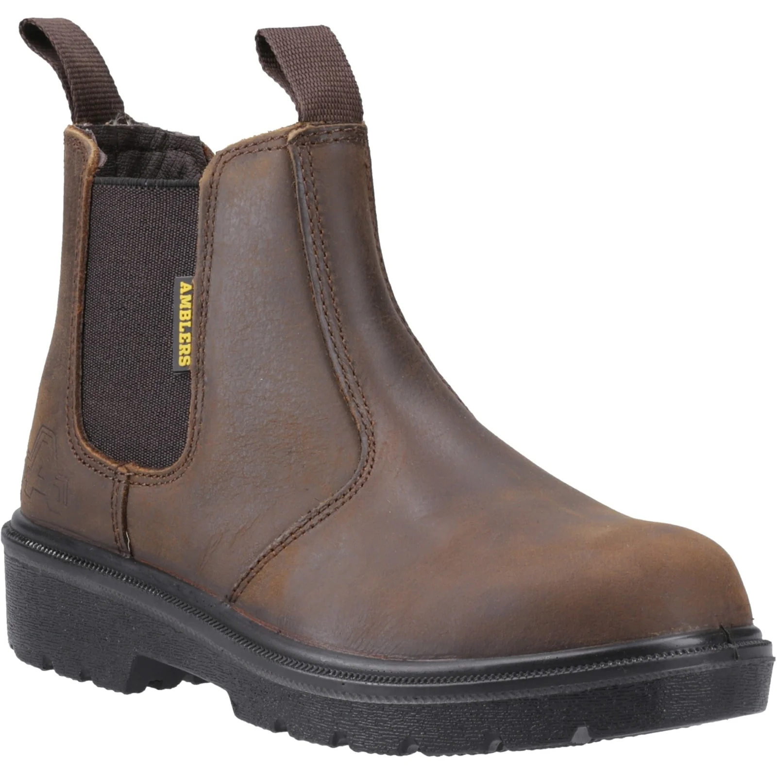 Amblers Safety Unisex FS128 Hardwearing Pull On Safety Dealer Boot Brown - Image 6