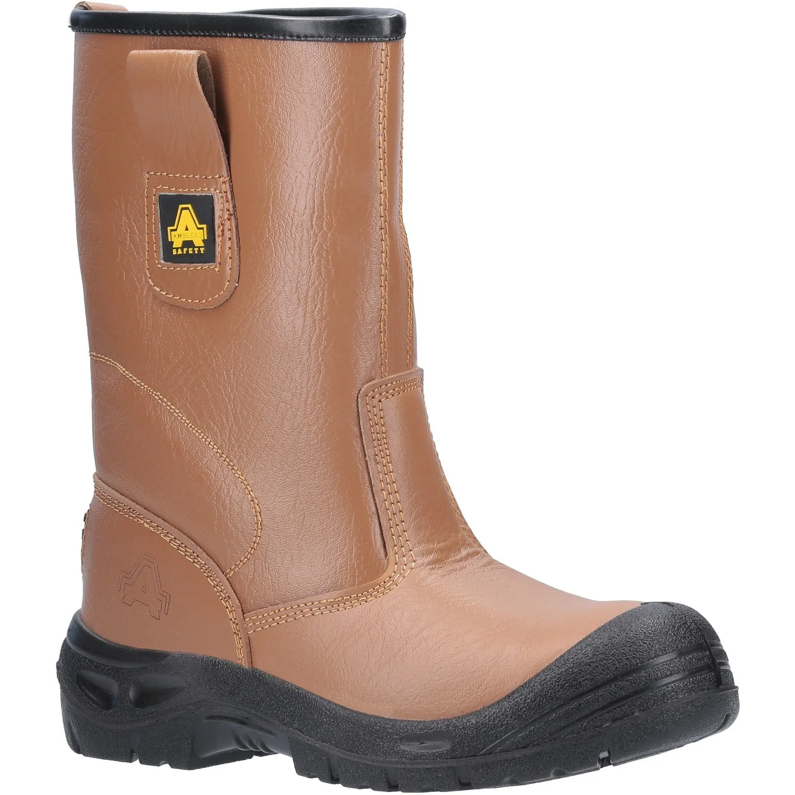 Amblers Safety Unisex FS142 Water Resistant Pull On Safety Rigger Boot Tan - Image 6