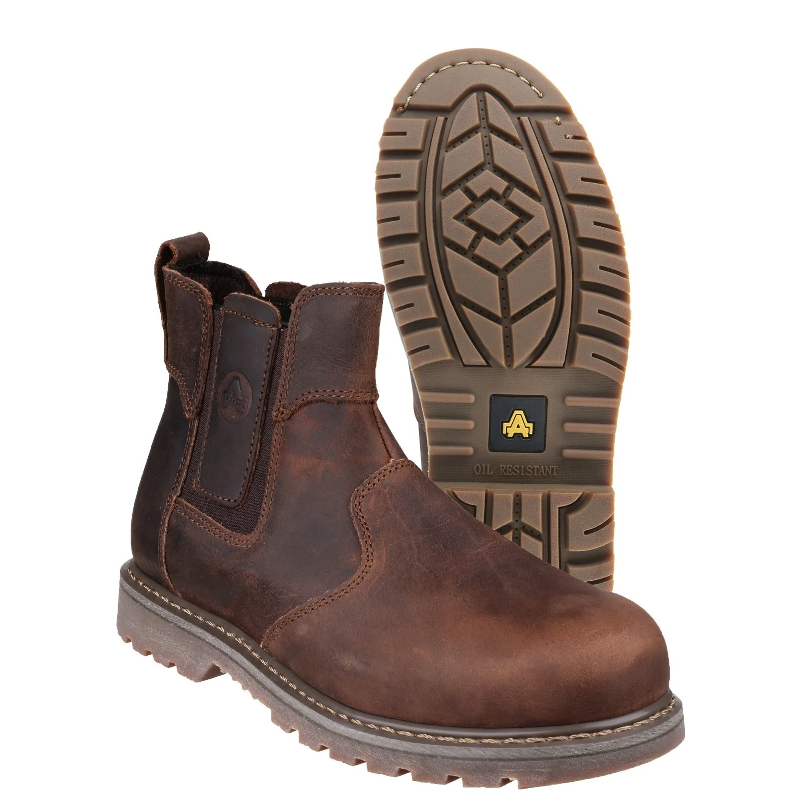 Amblers Safety Unisex FS165 Pull-On Safety Dealer Brown - Image 4