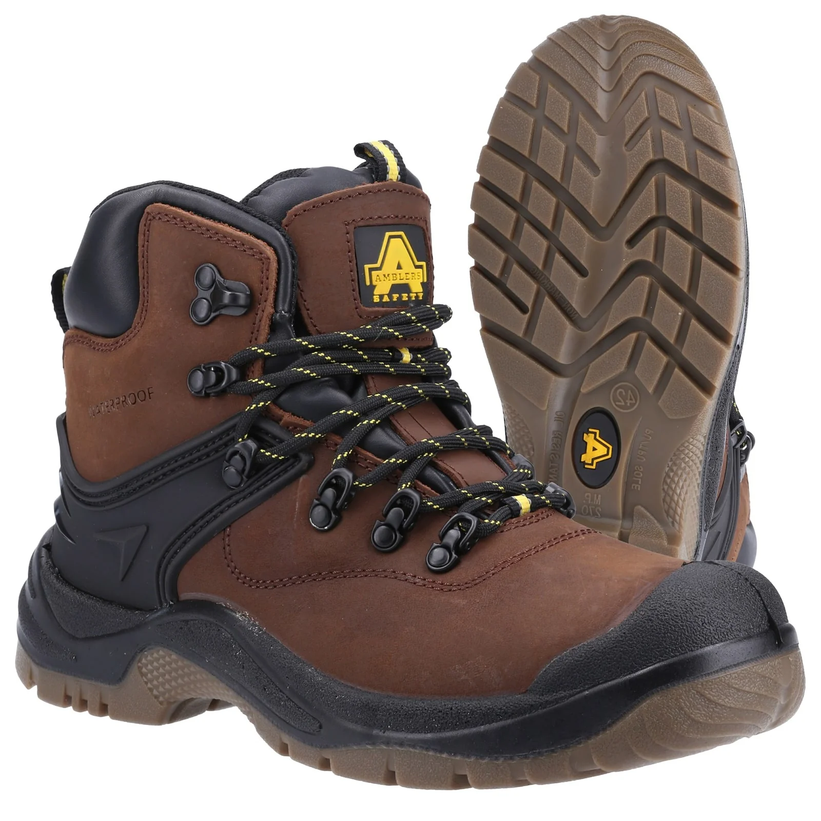 Amblers Safety Unisex FS197 Safety Boot Brown - Image 3
