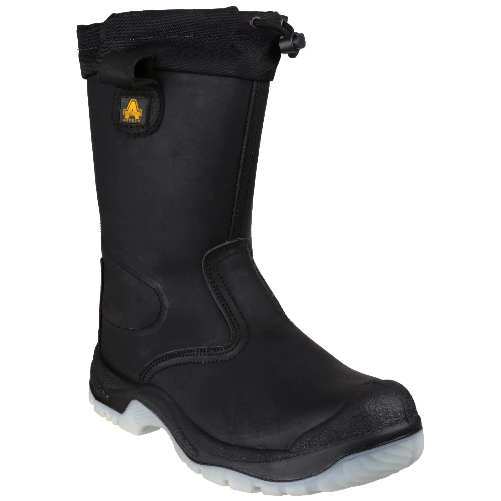 Amblers Safety Unisex FS209 Water Resistant Pull On Safety Rigger Boot Black - Image 5
