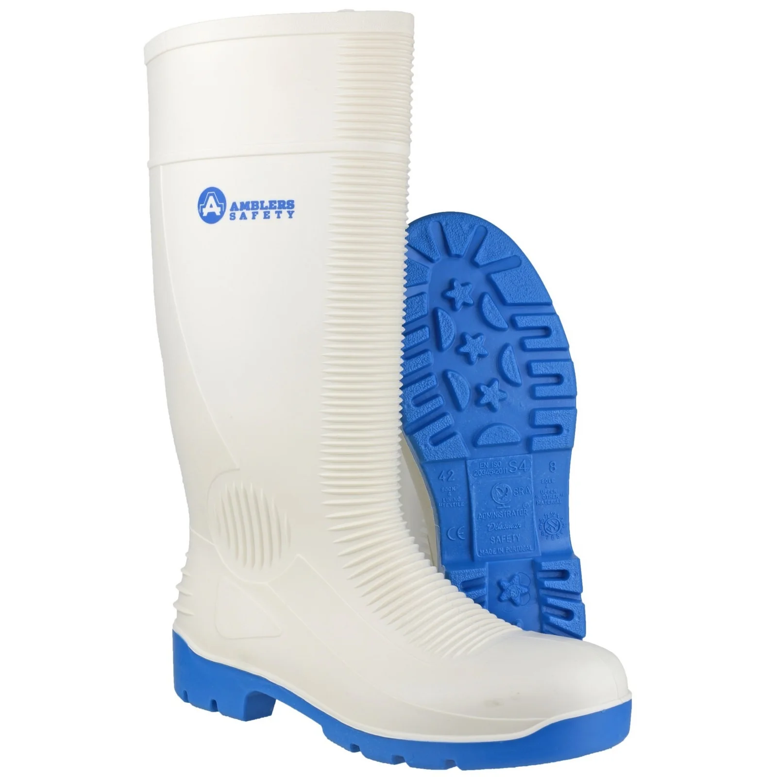Amblers Safety Unisex FS98 Steel Toe Food Safety Wellington White - Image 5