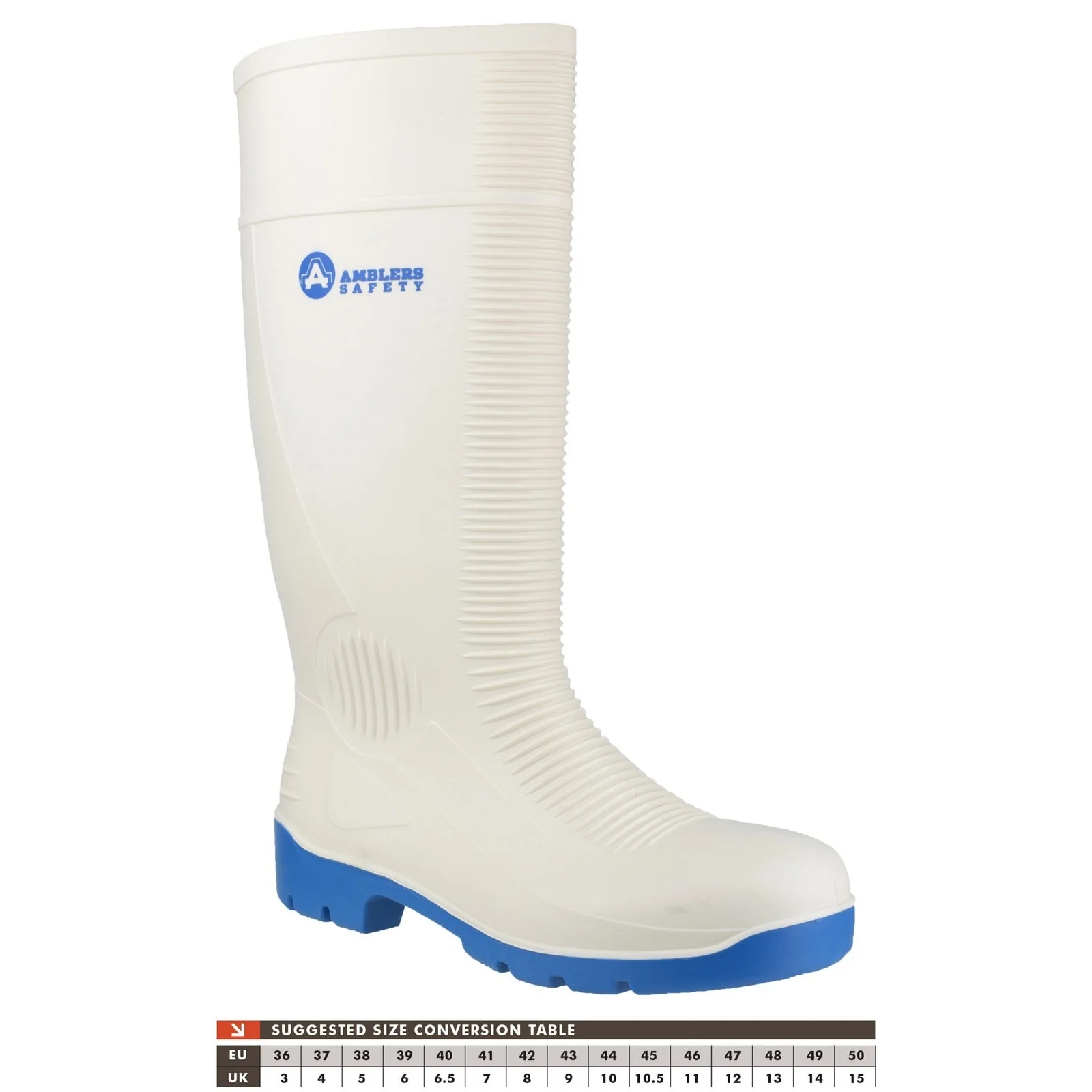 Amblers Safety Unisex FS98 Steel Toe Food Safety Wellington White - Image 6