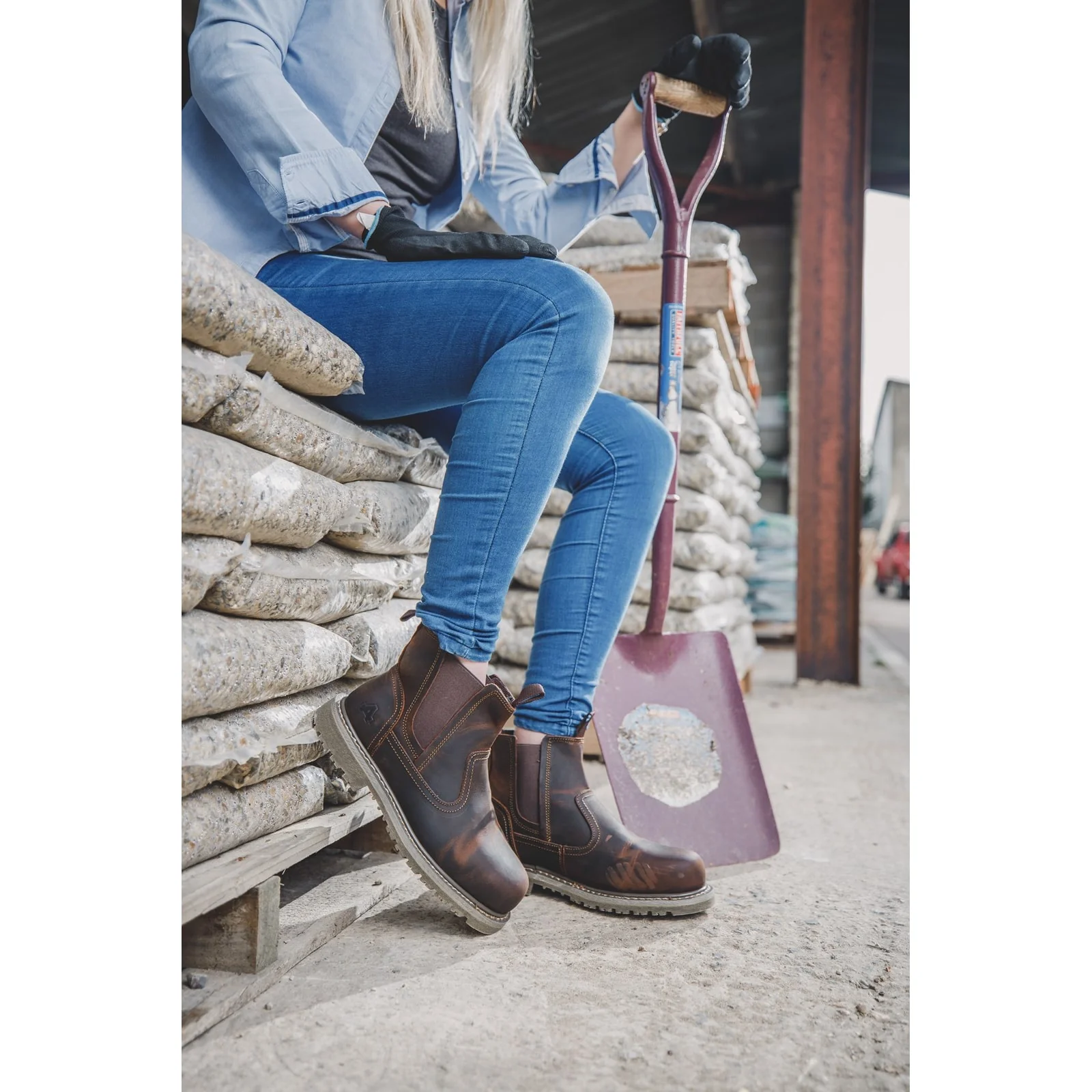Amblers Safety Womens AS101 Alice Safety Boot Brown - Image 3