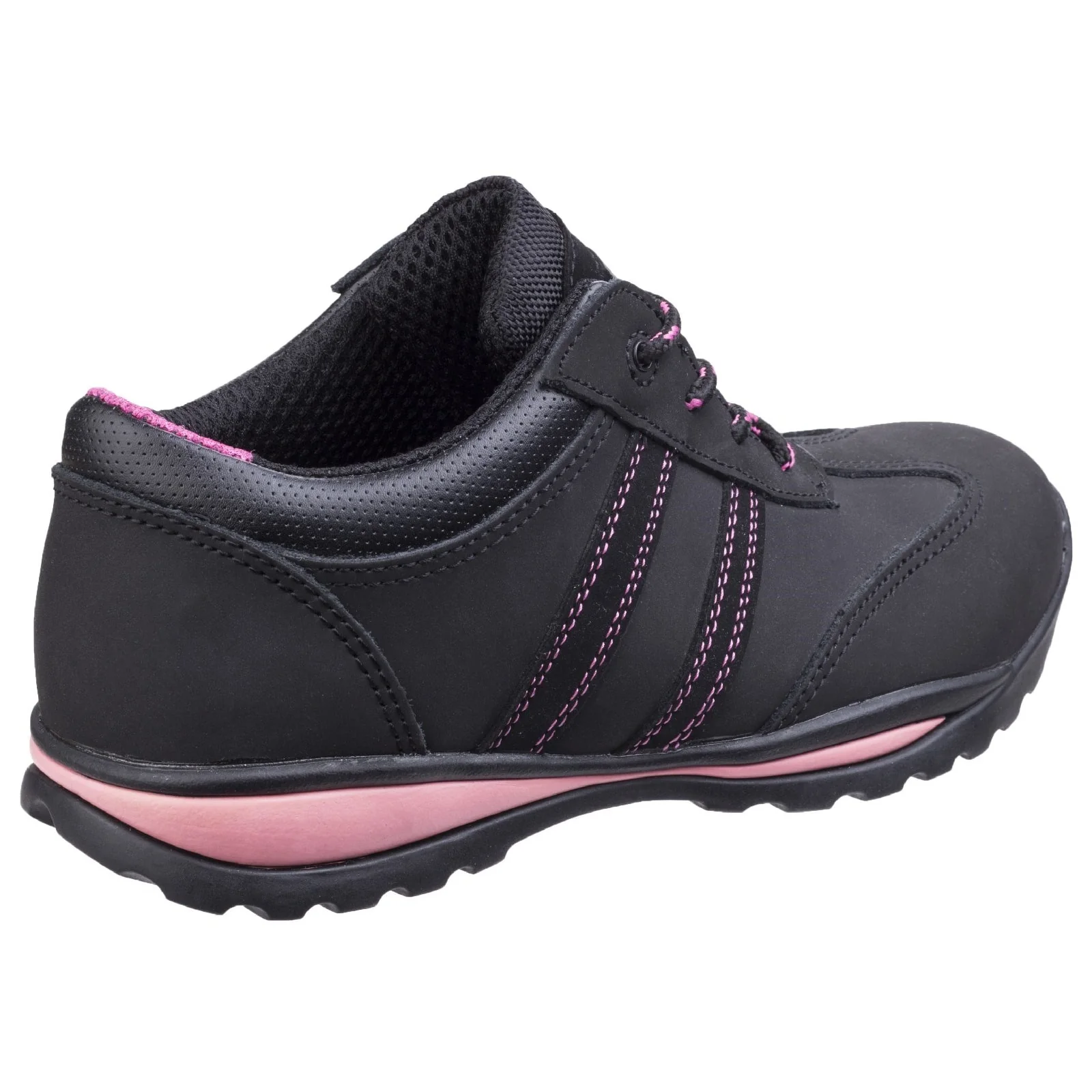 Amblers Safety Womens FS47 Safety Trainer Black/Pink - Image 3