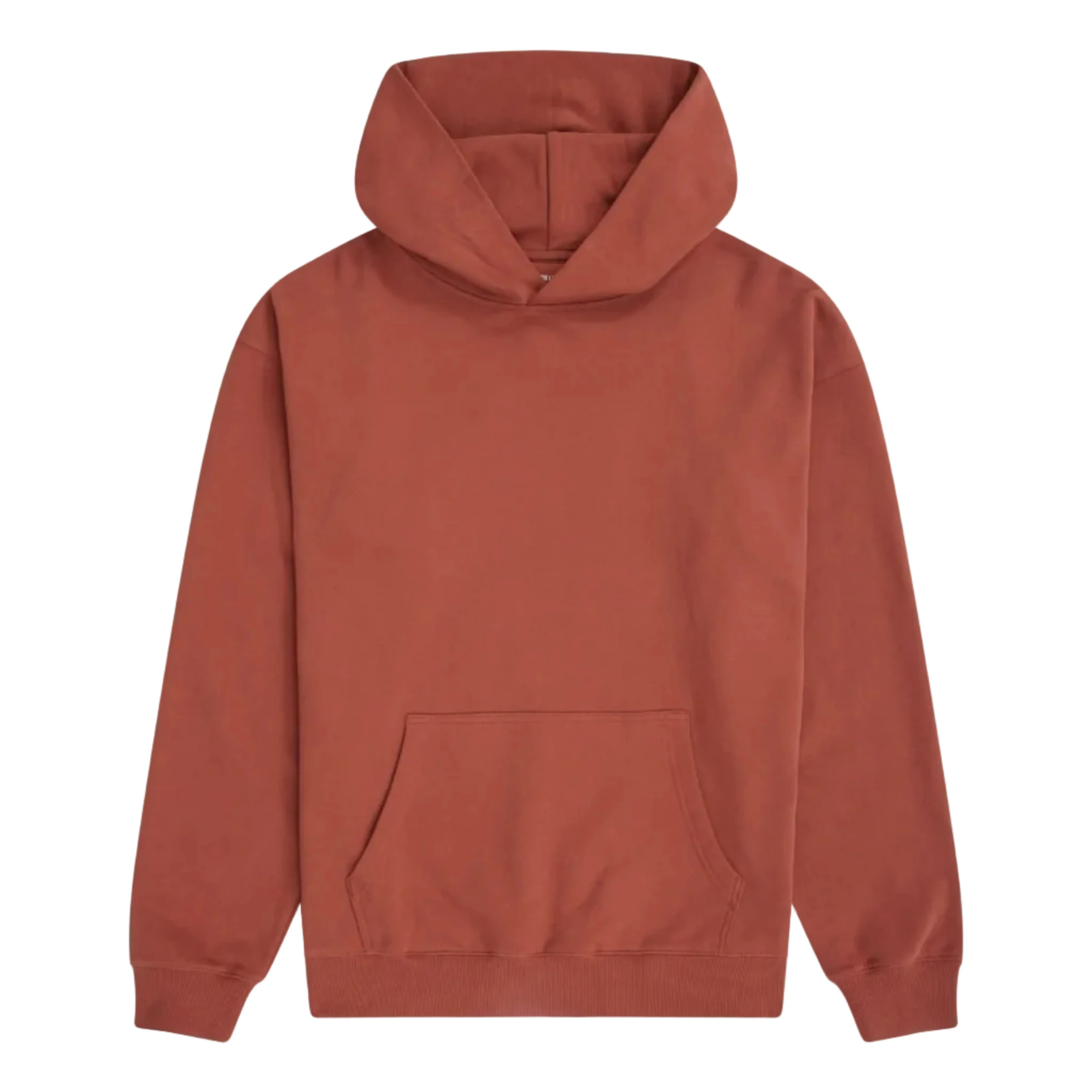 Animal Mens Icon Organic Drop Shoulder Hoodie Rust