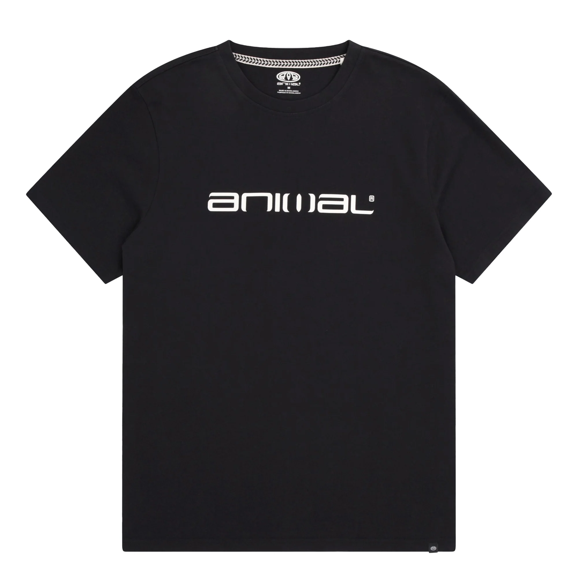 Animal Mens Leon Organic Relaxed Fit T-Shirt Black