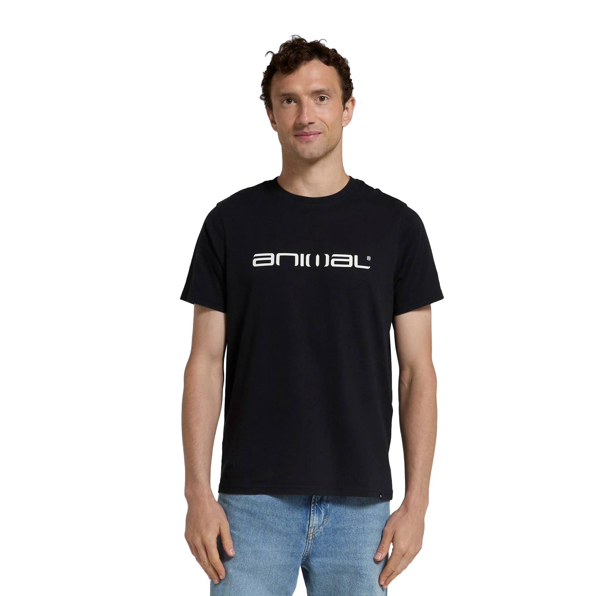 Animal Mens Leon Organic Relaxed Fit T-Shirt Black - Image 3