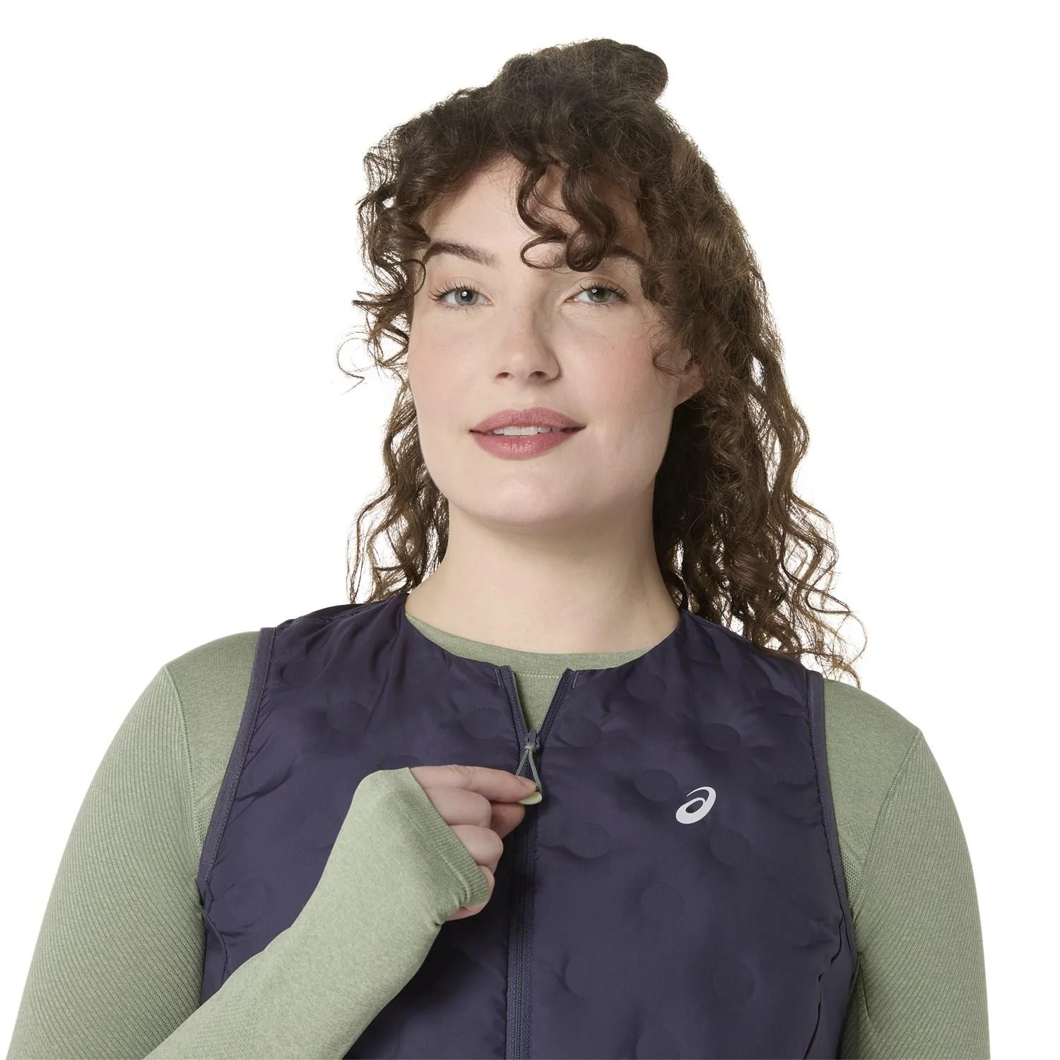 Asics Nagino Run Padded Women Gilet Navy - Image 5