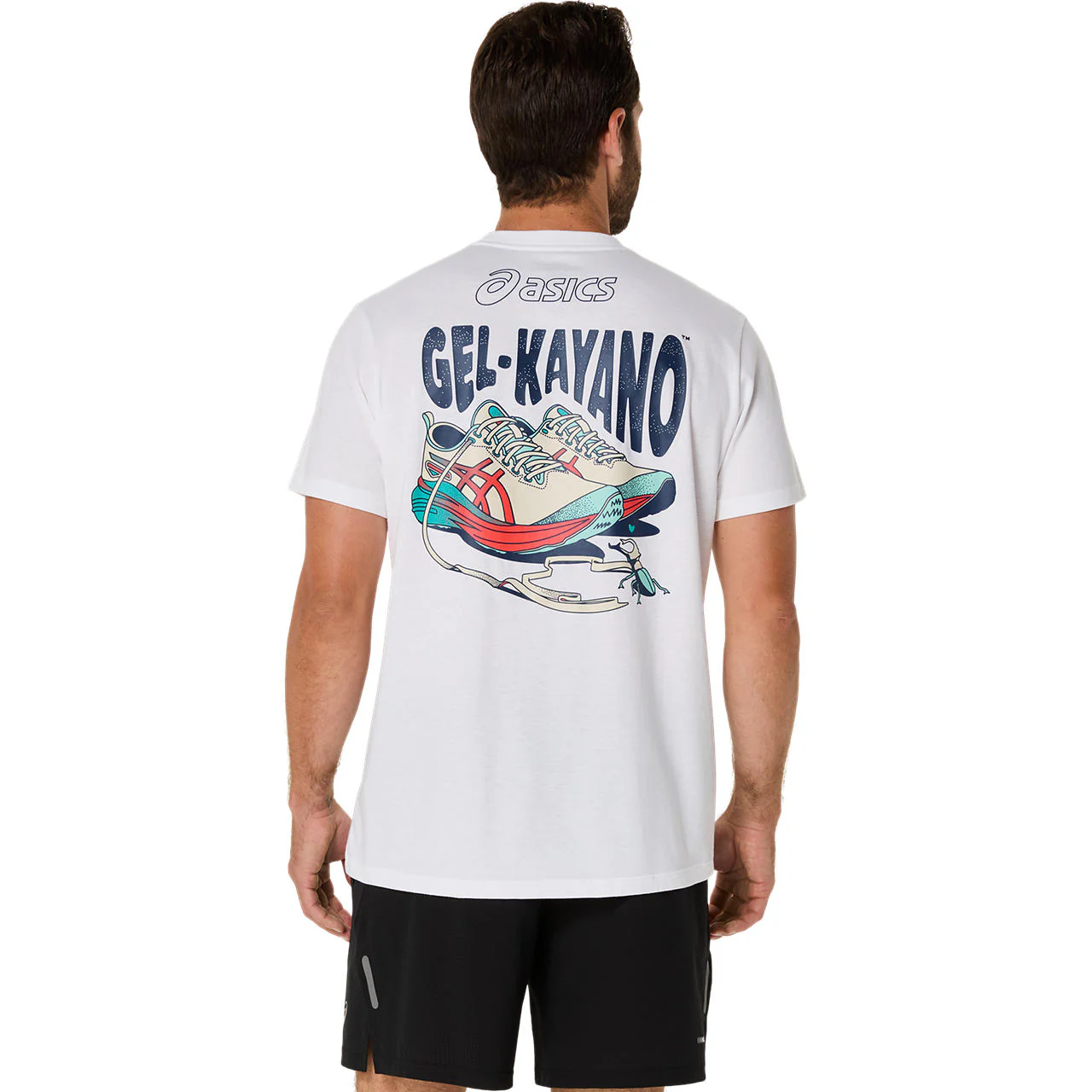 Asics Road Mens Graphic Short Sleeve T-Shirt - Image 2