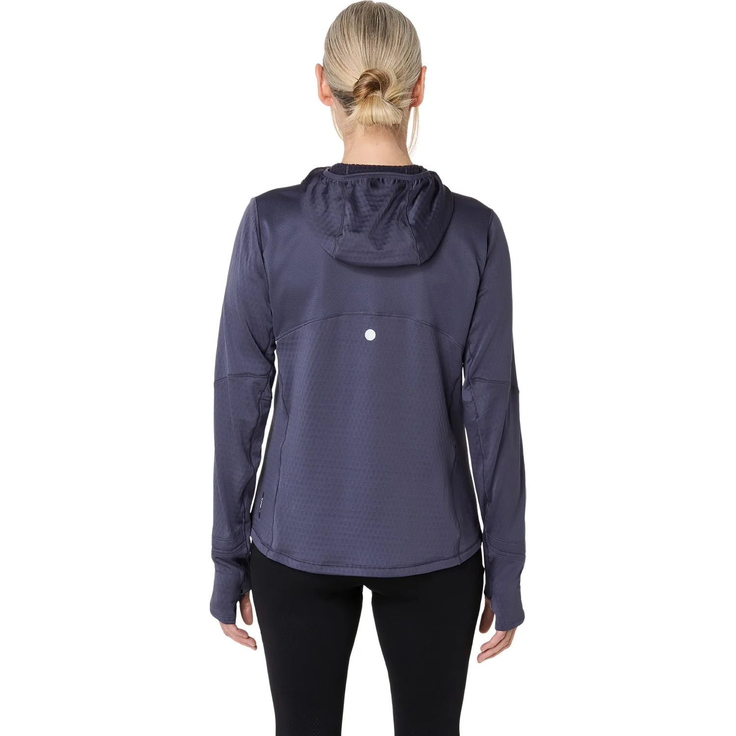 Asics Road Winter Womens Long Sleeve Hoodie Navy - Image 2