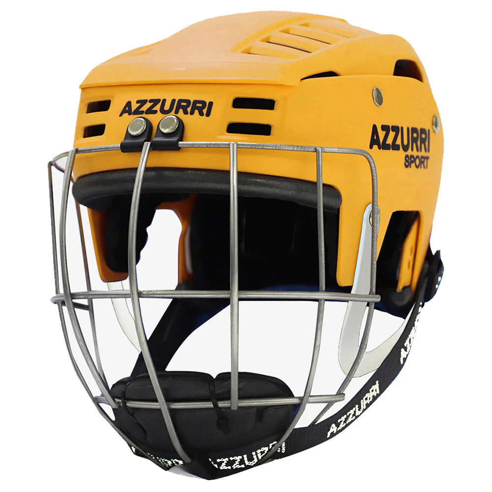 Azzurri HXM Hurling / Camogie Helmet - Yellow - Image 2